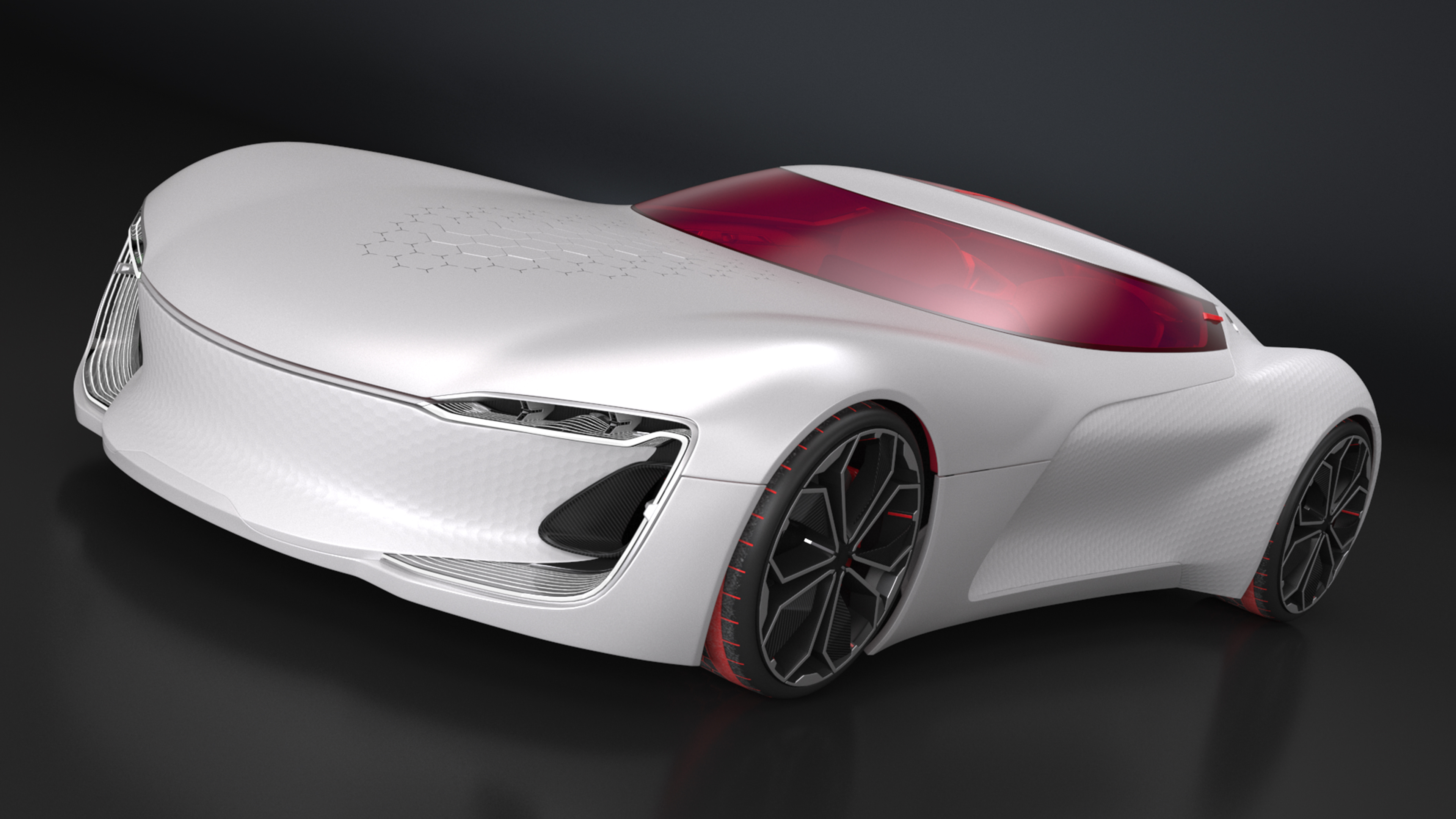 3D Two Seater Electric Concept Car