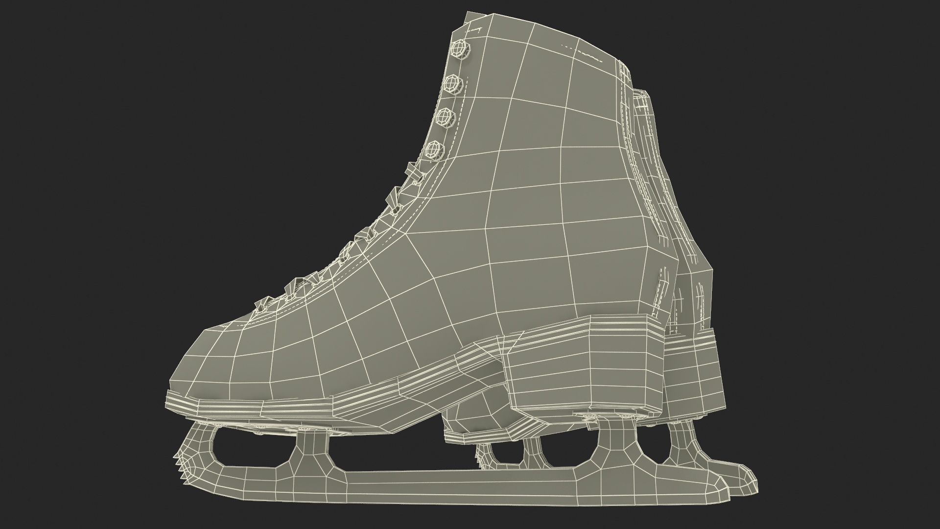 3D Black Ice Skates