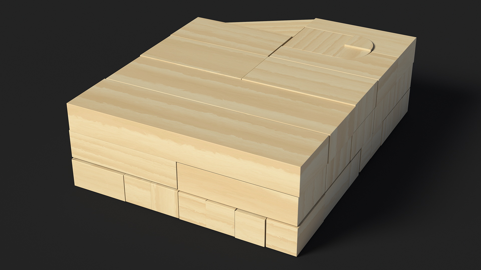 3D Wooden Constructor model