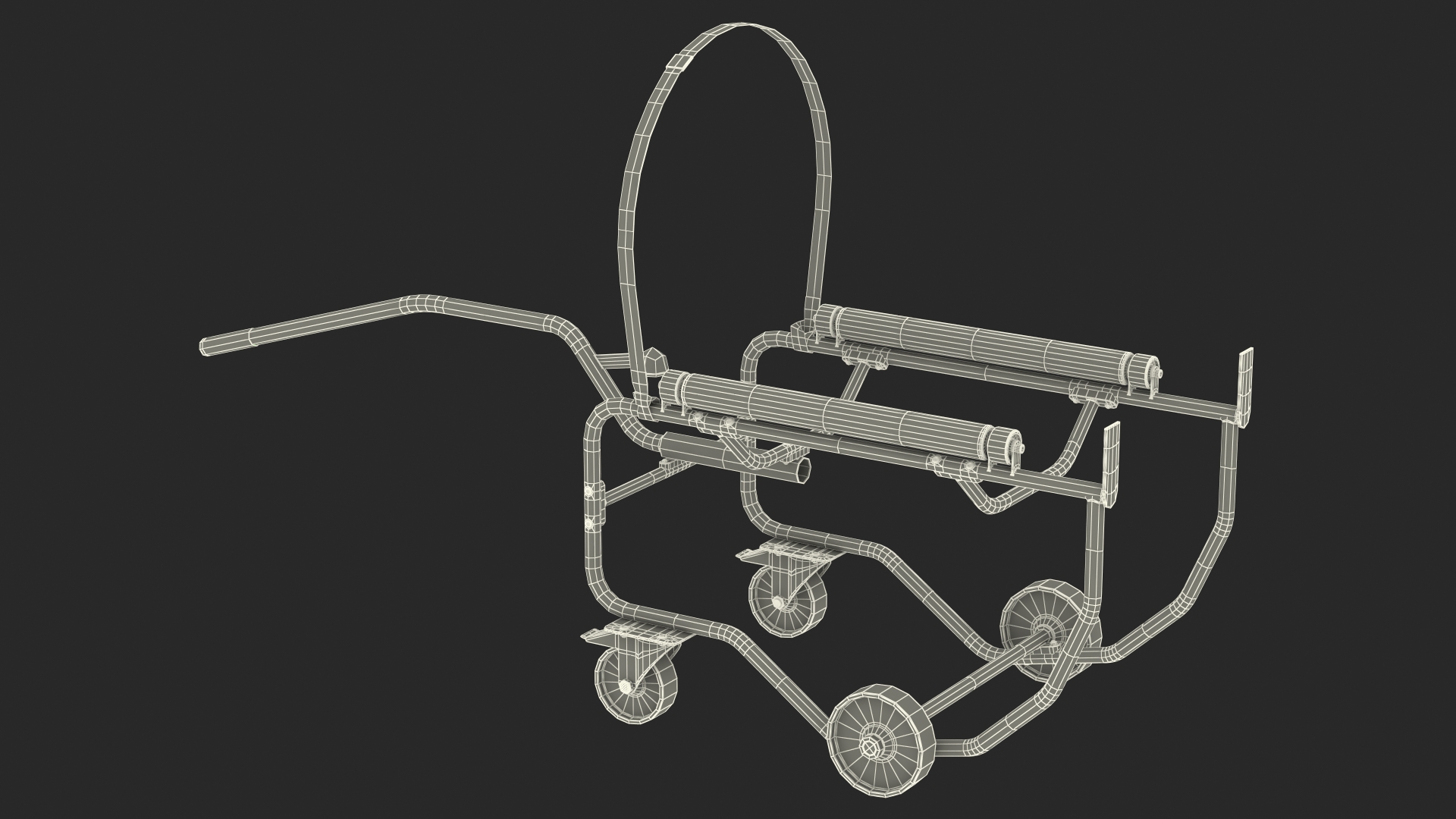 Drum Cradle with Lever Handle 3D model