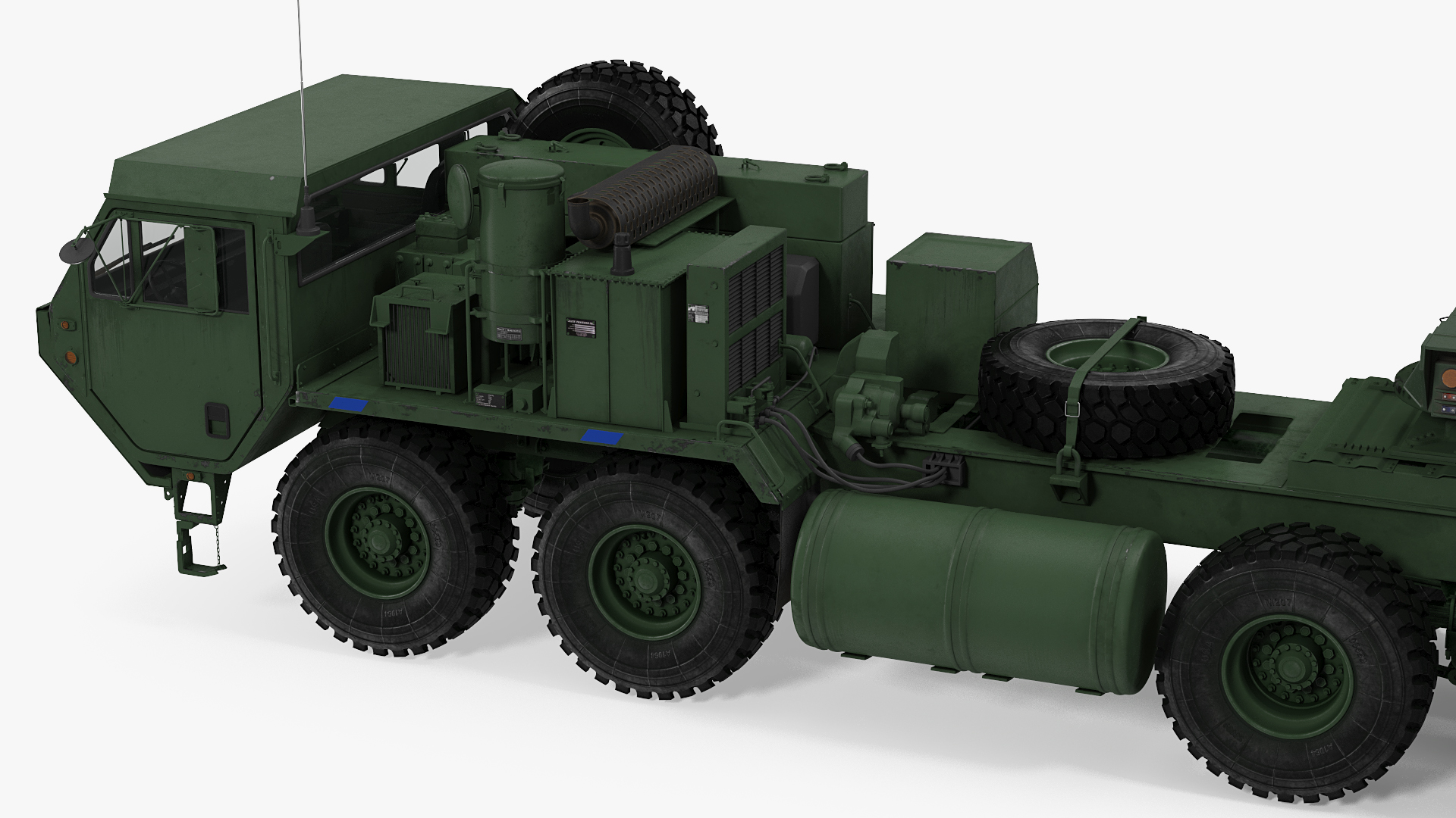 HEMTT M985 with Patriot AN MPQ53 Radar Green 3D model