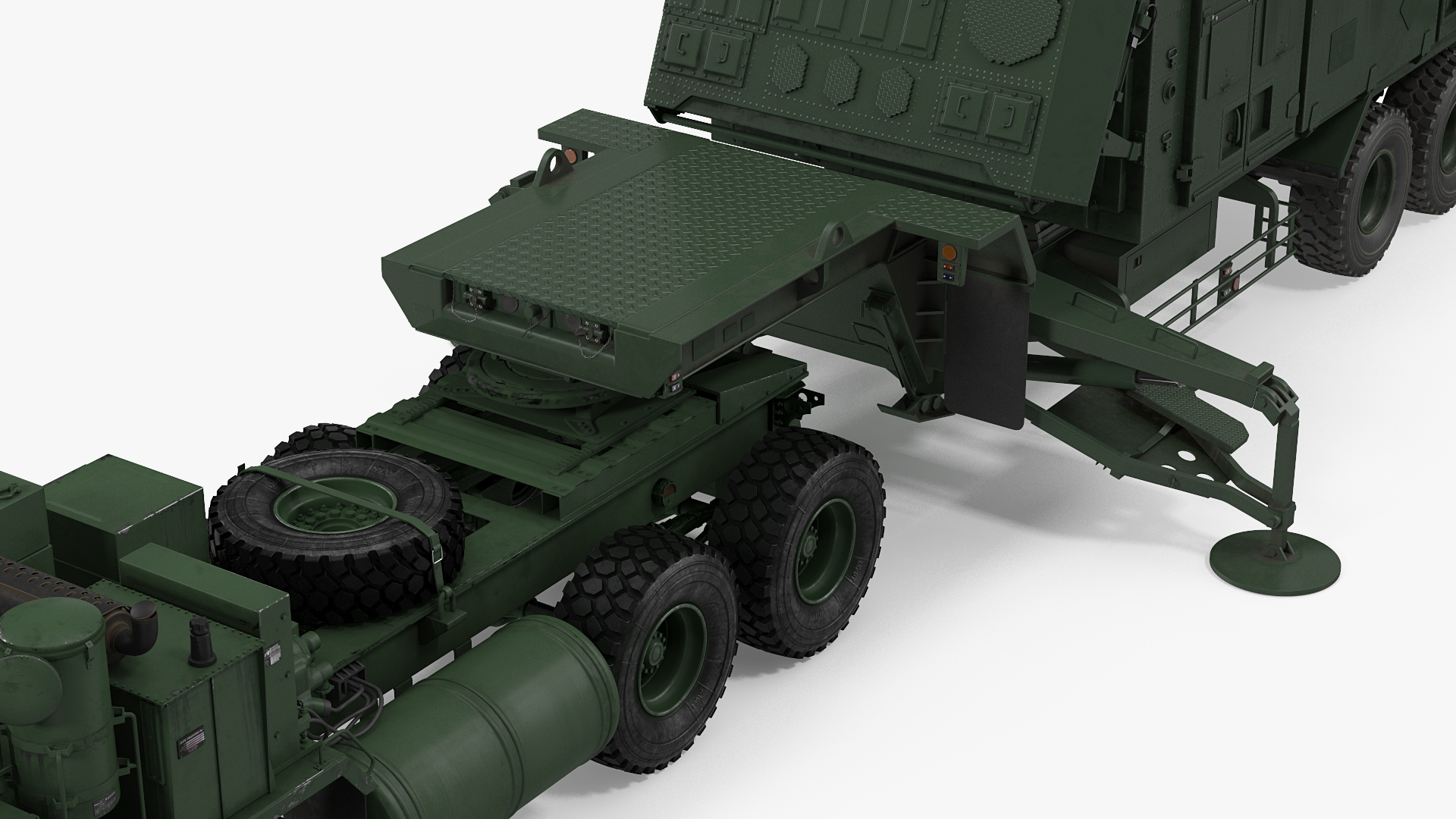 HEMTT M985 with Patriot AN MPQ53 Radar Green 3D model