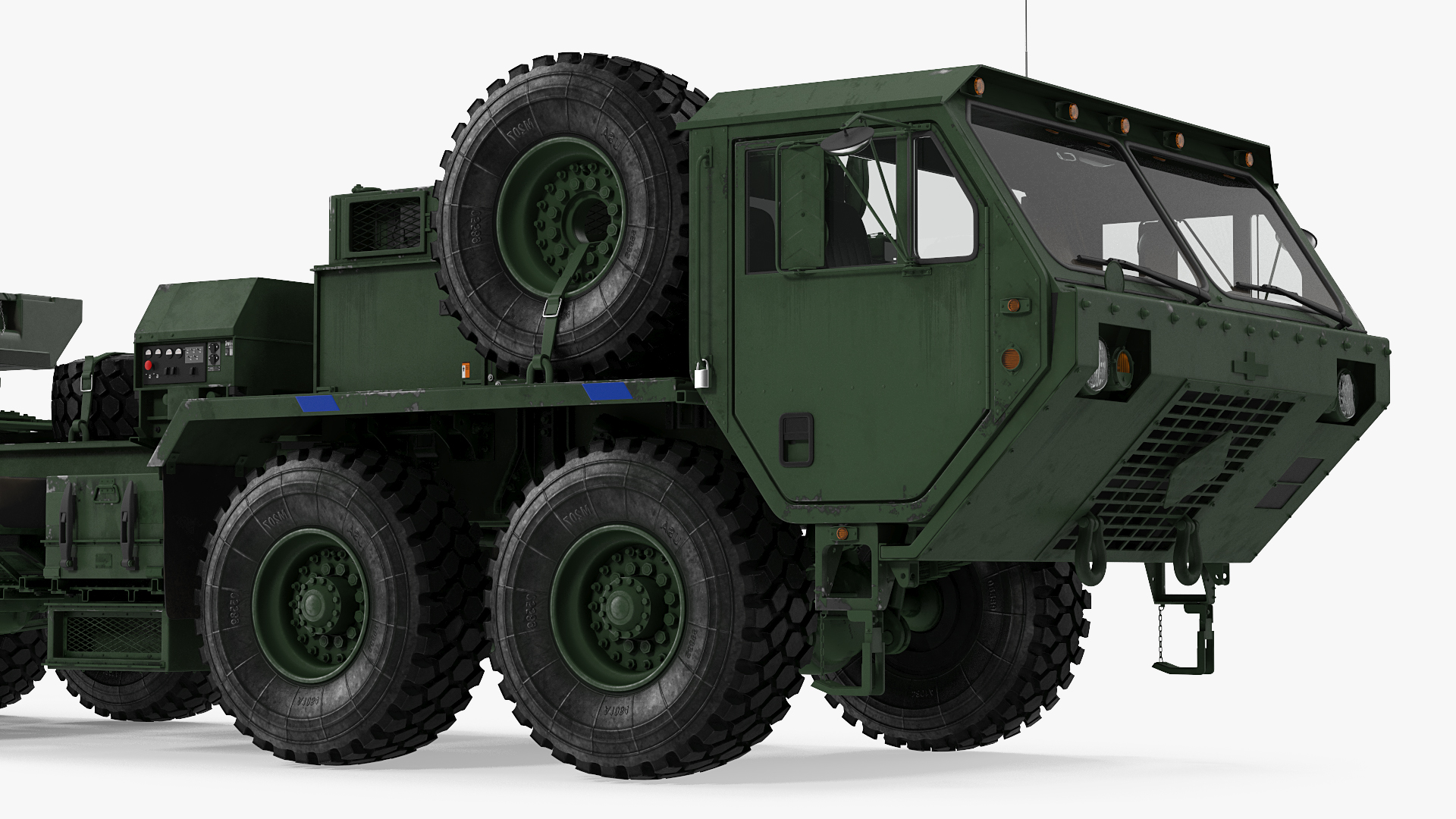 HEMTT M985 with Patriot AN MPQ53 Radar Green 3D model