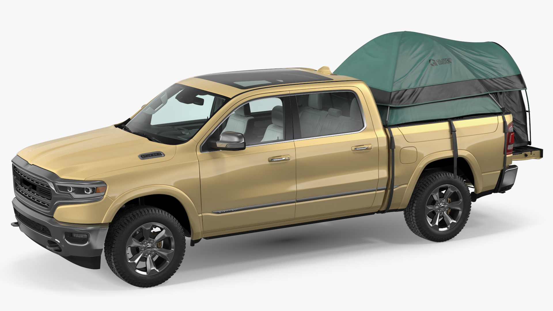 3D Truck Tent Guide Gear on Pickup