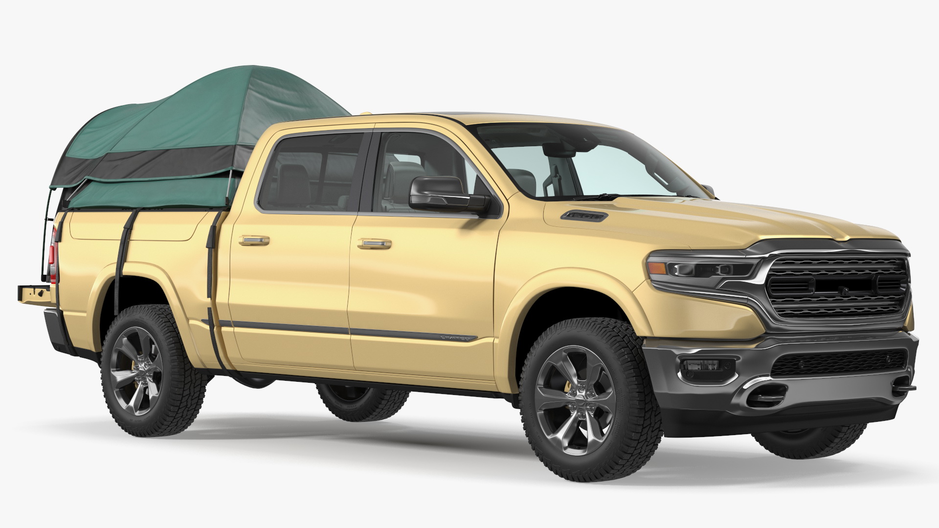 3D Truck Tent Guide Gear on Pickup