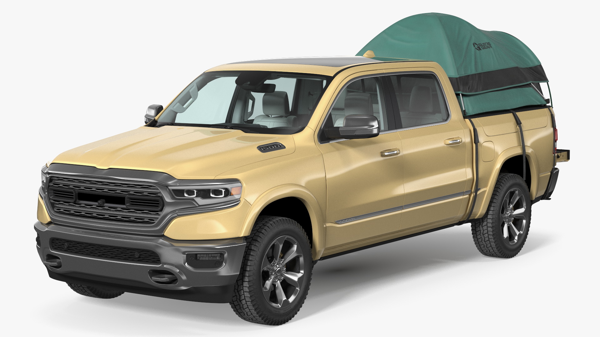 3D Truck Tent Guide Gear on Pickup