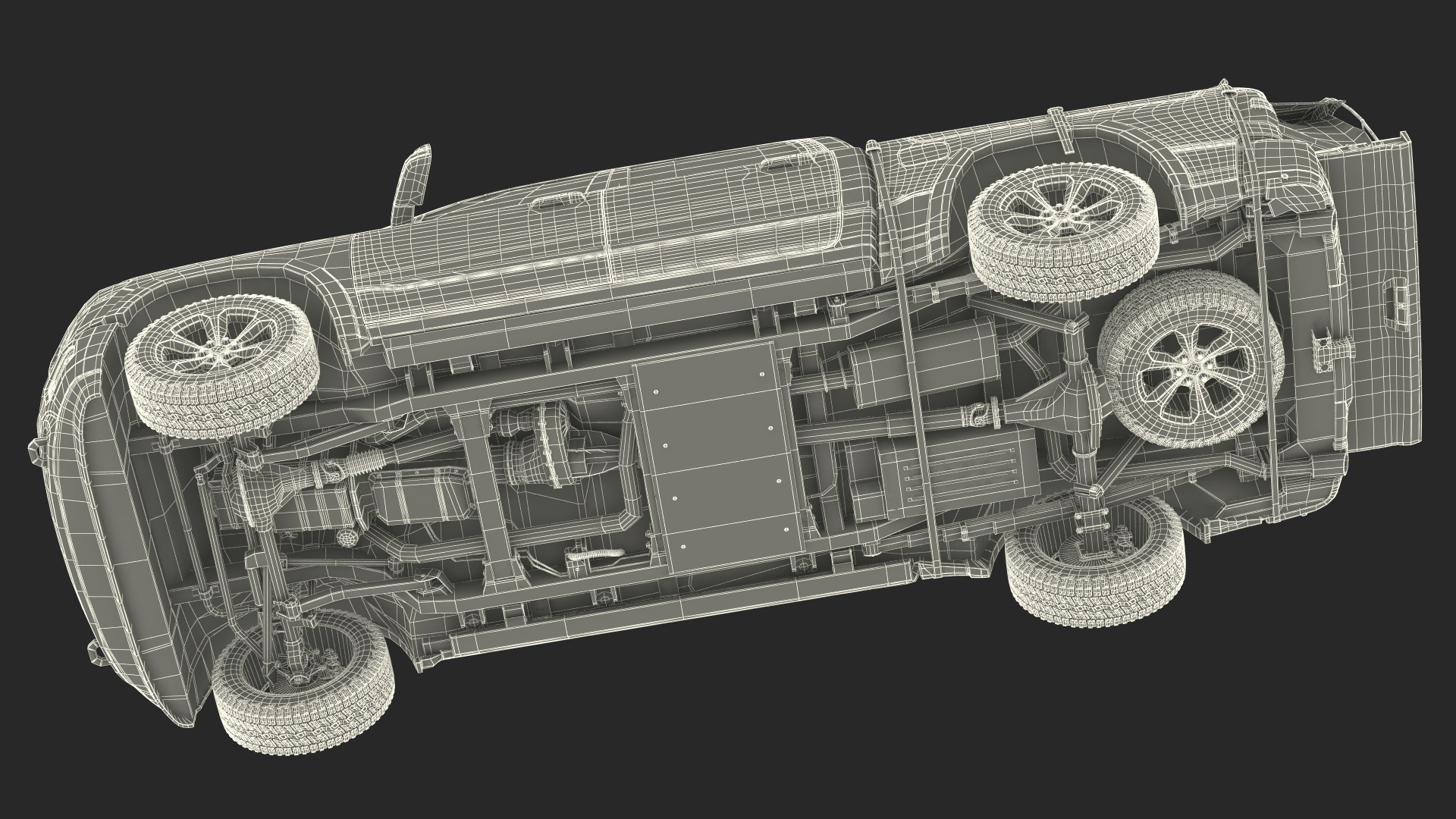 3D Truck Tent Guide Gear on Pickup