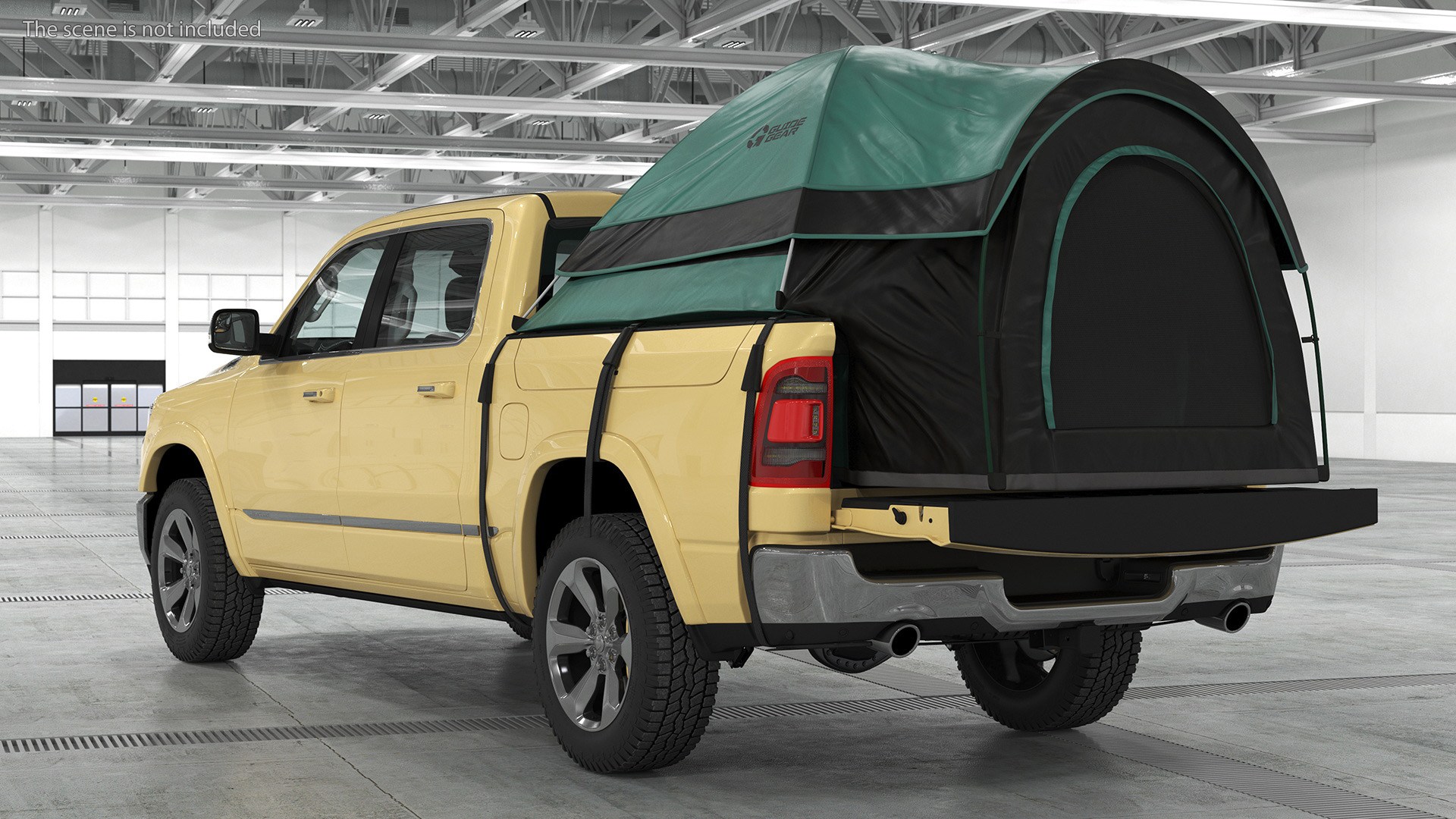 3D Truck Tent Guide Gear on Pickup