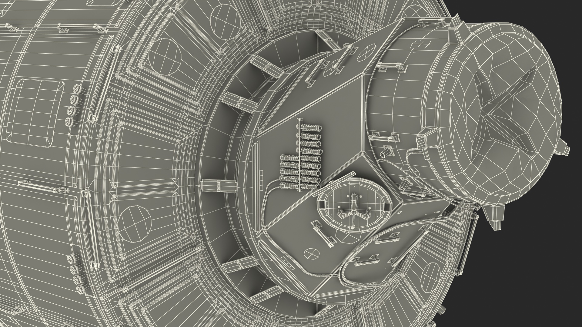 3D ISS Module Unity Node 1 model