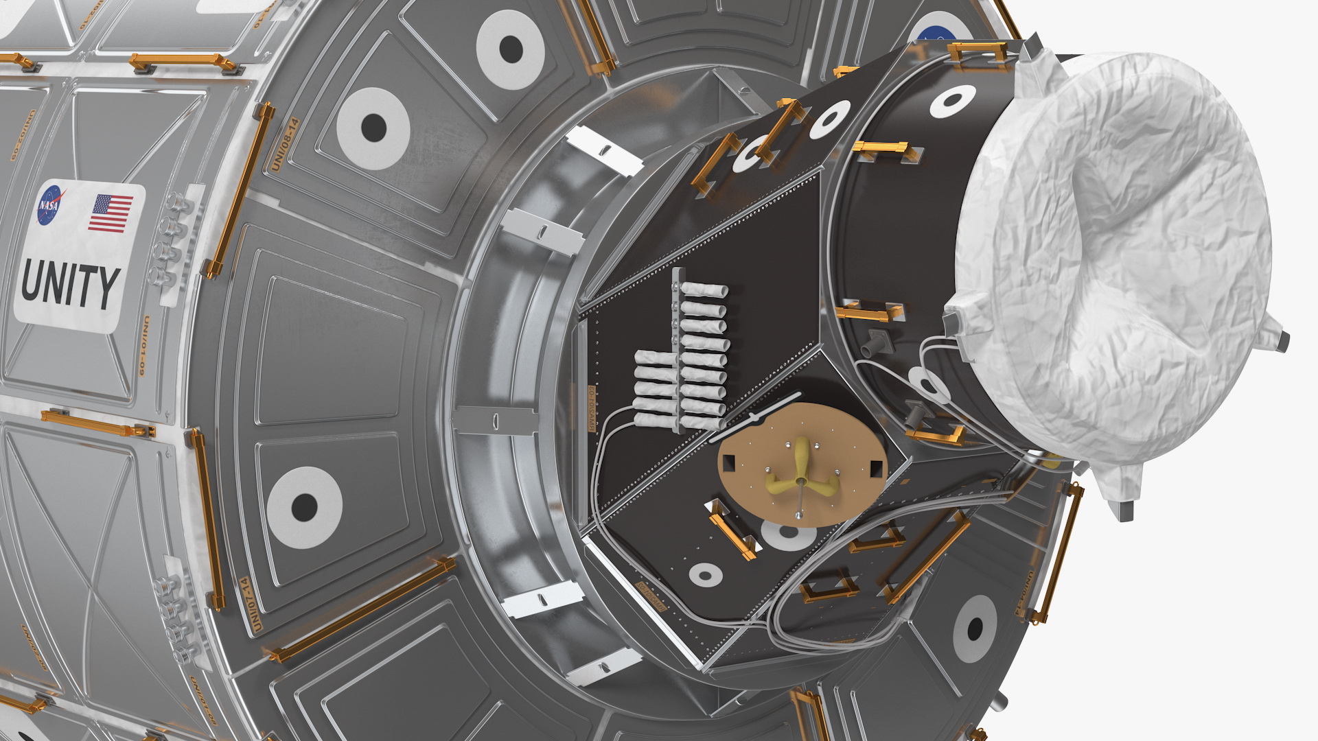 3D ISS Module Unity Node 1 model