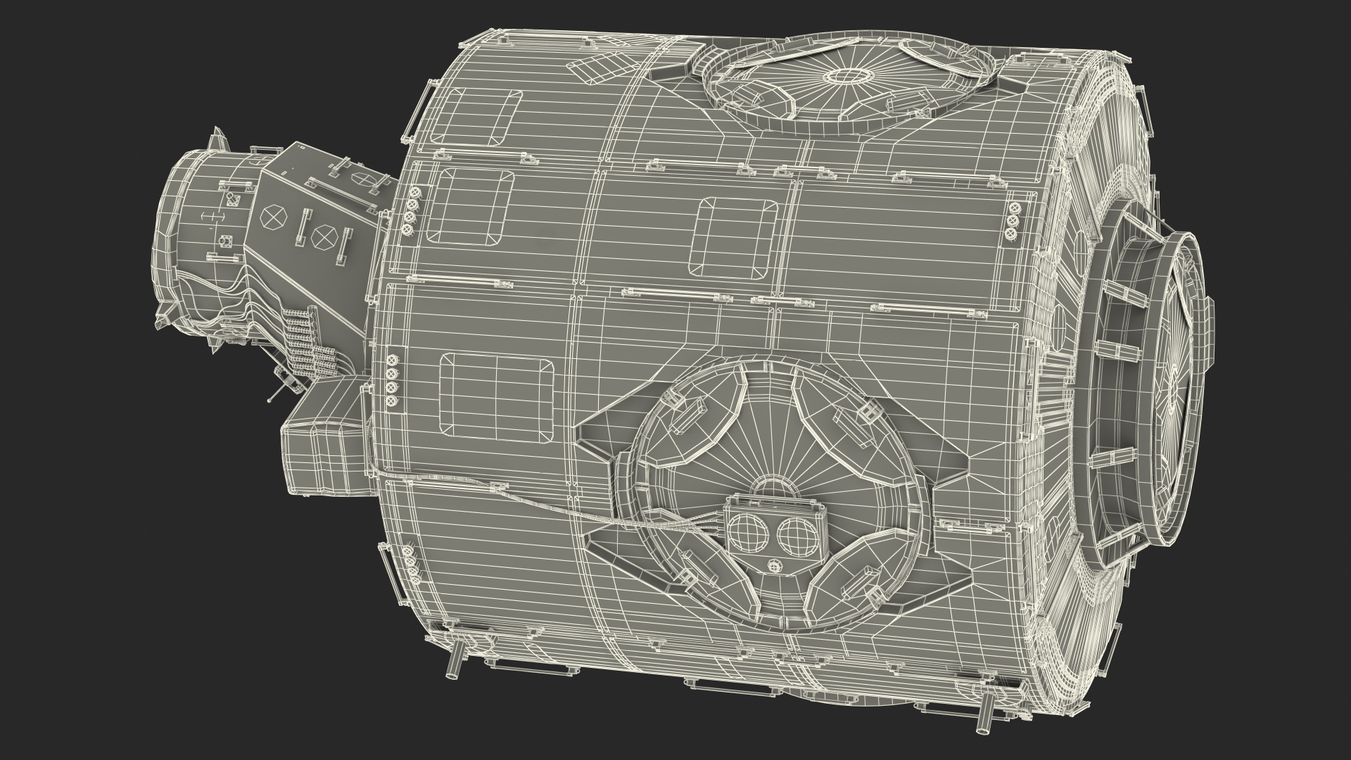 3D ISS Module Unity Node 1 model