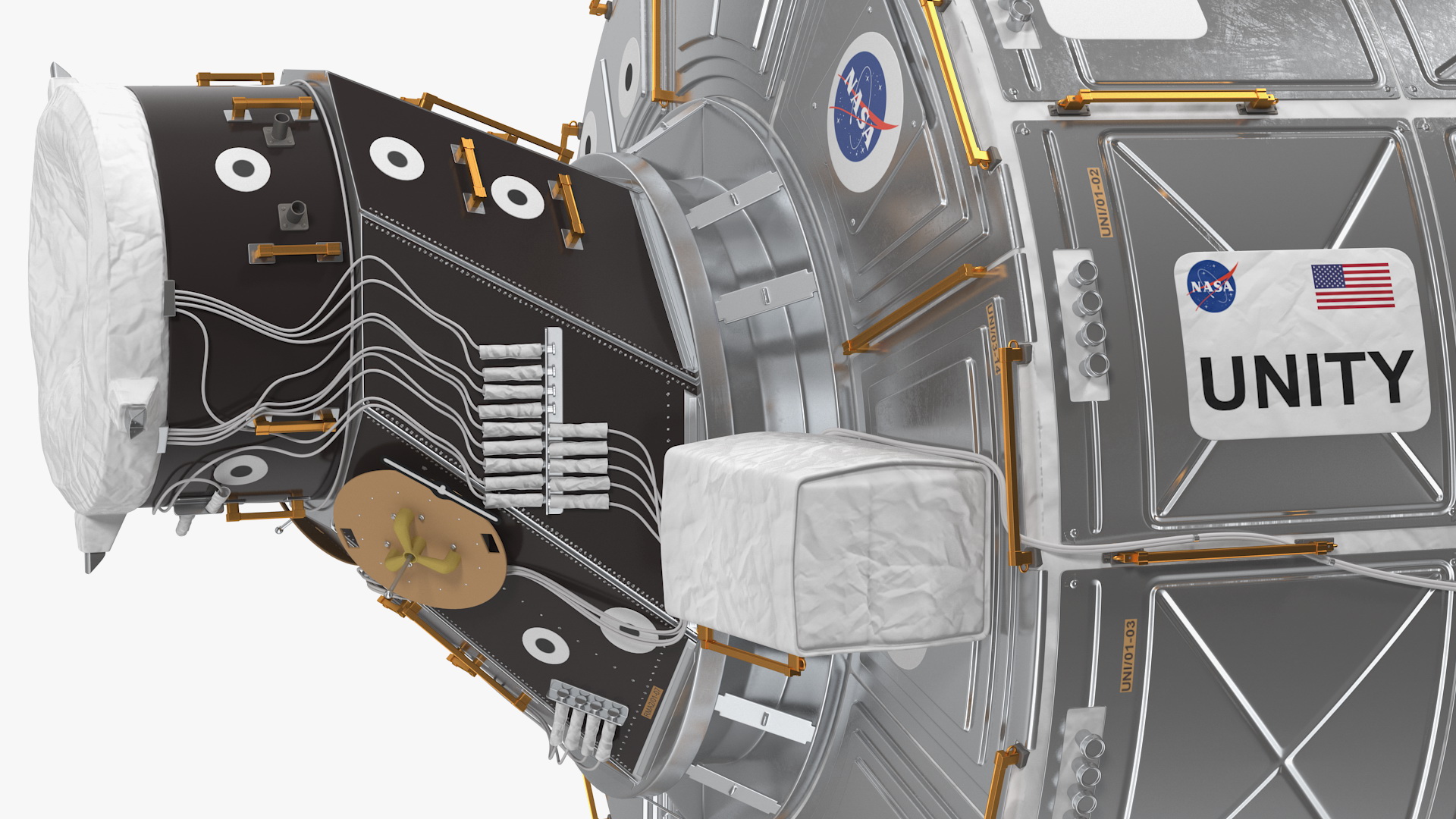 3D ISS Module Unity Node 1 model