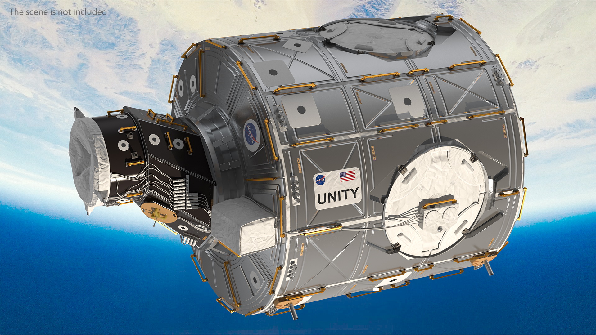 3D ISS Module Unity Node 1 model