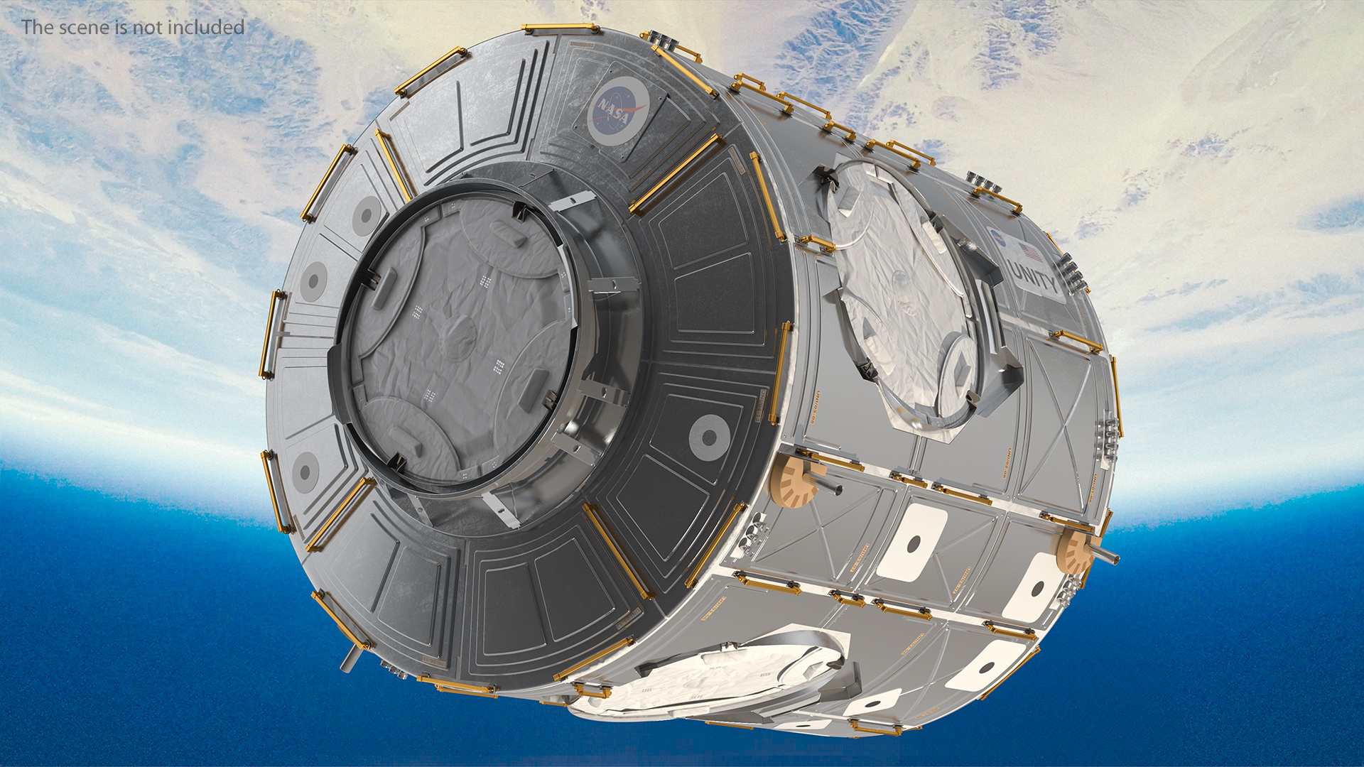 3D ISS Module Unity Node 1 model