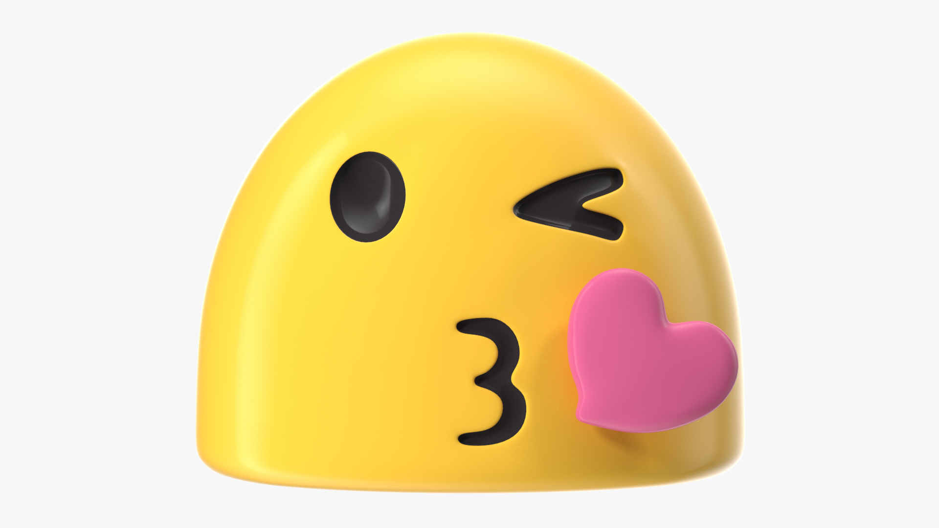 3D Kissing Android Emoji