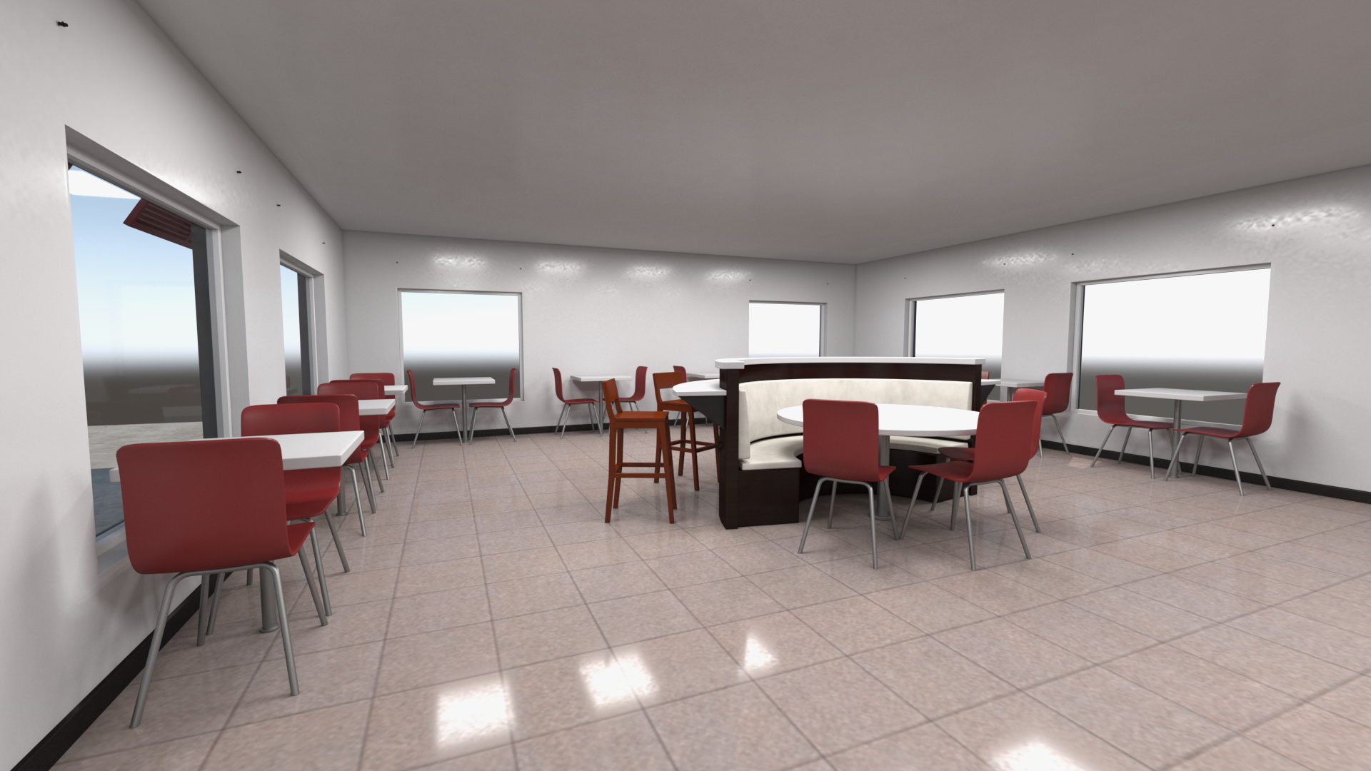 KFC Restaurant 3D model