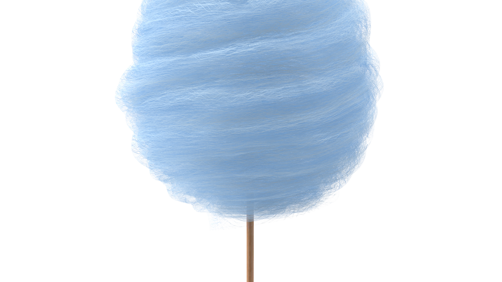 Blue Cotton Candy 3D