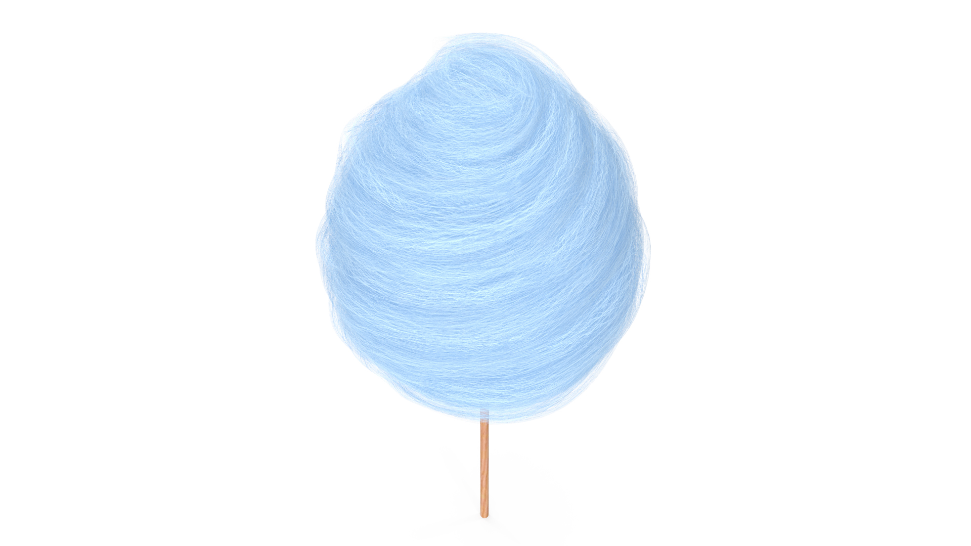 Blue Cotton Candy 3D