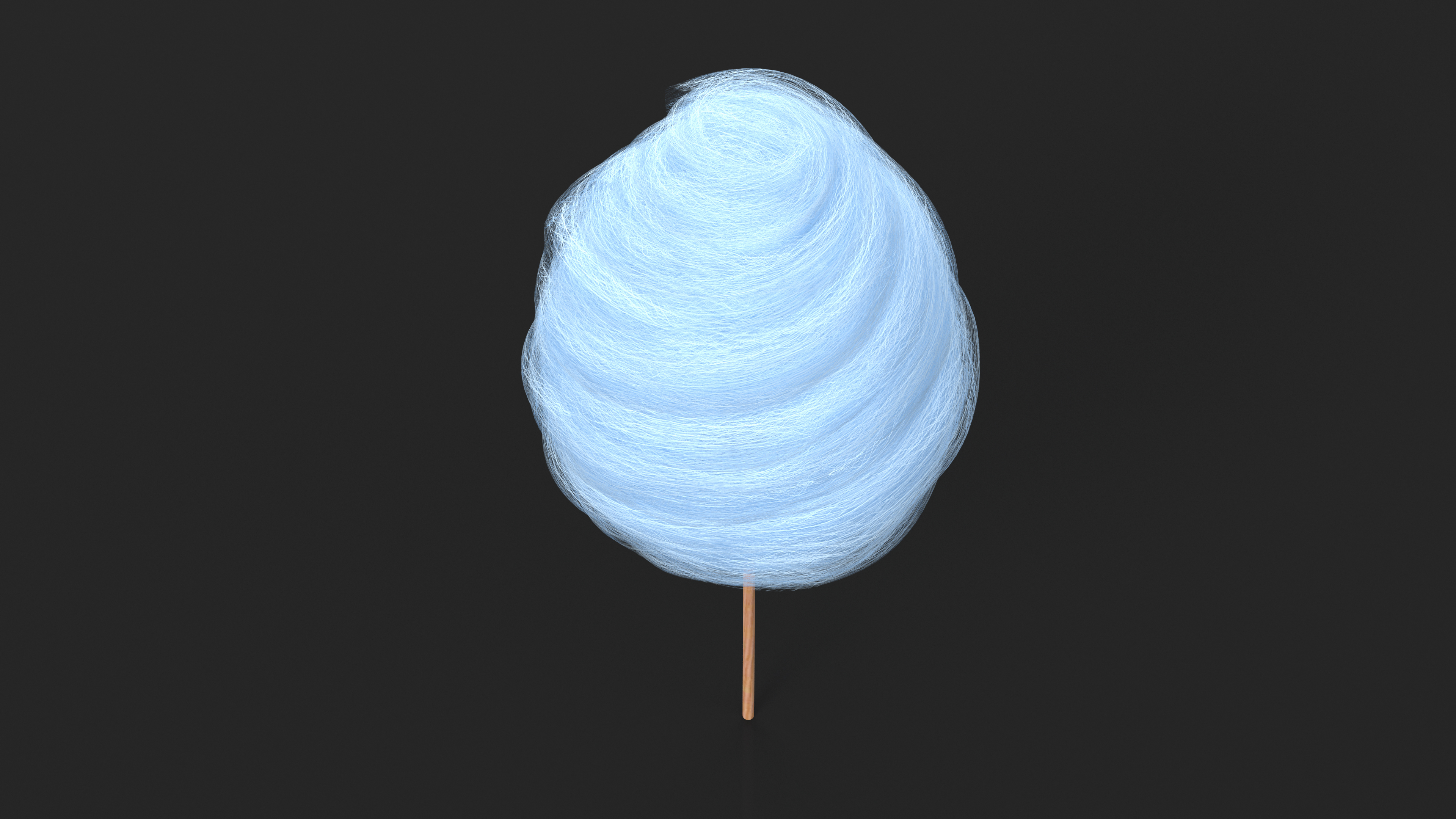 Blue Cotton Candy 3D