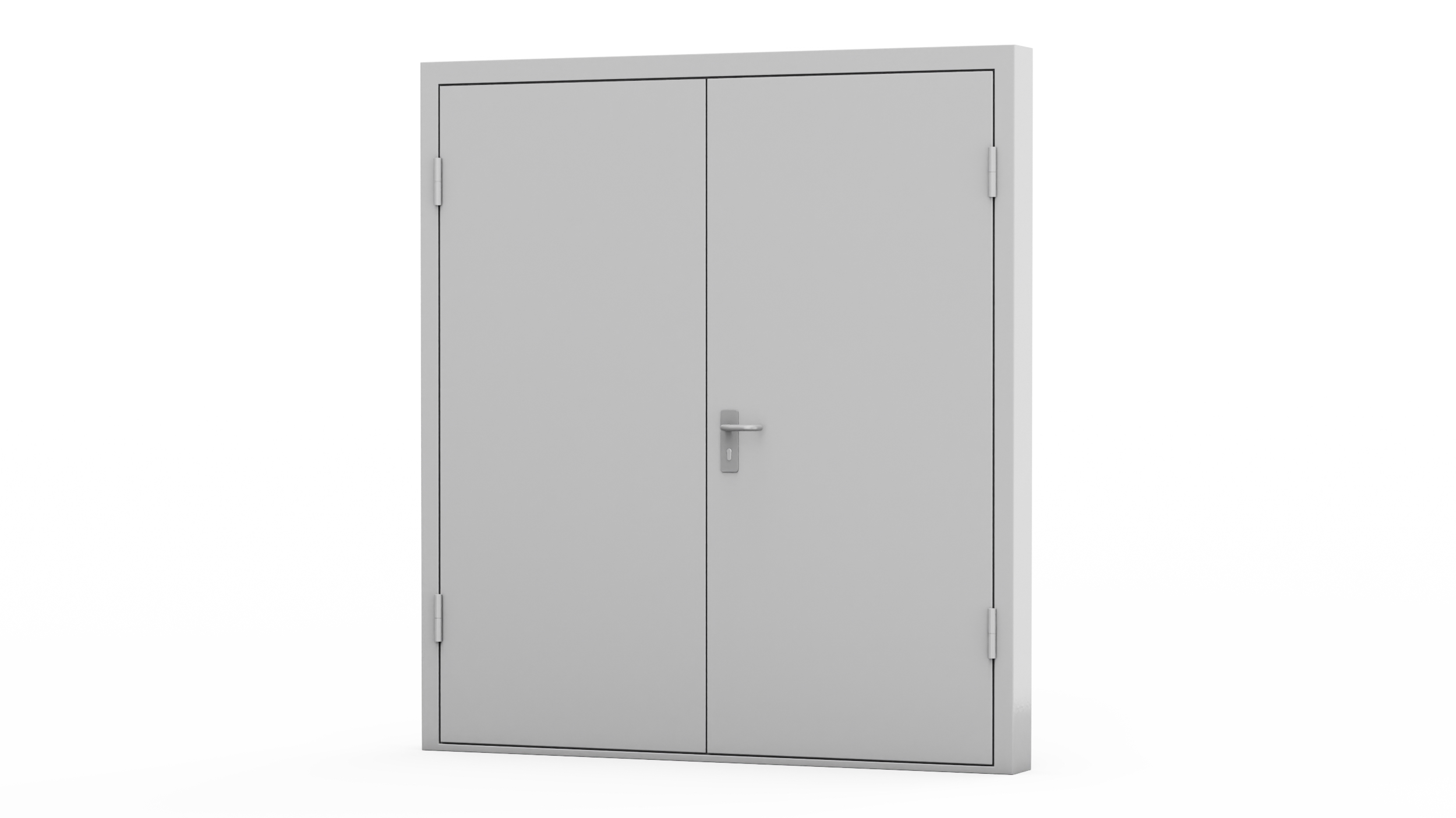 3D model Exit Emergency Doors Grey