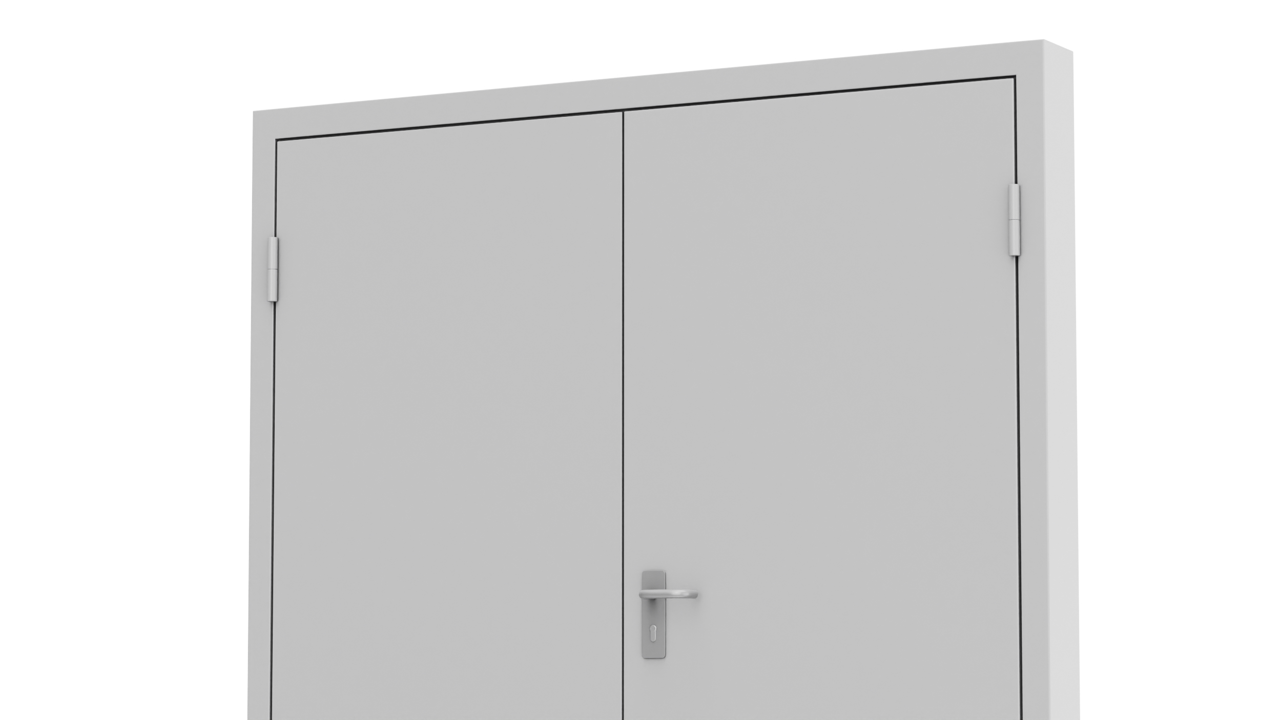 3D model Exit Emergency Doors Grey