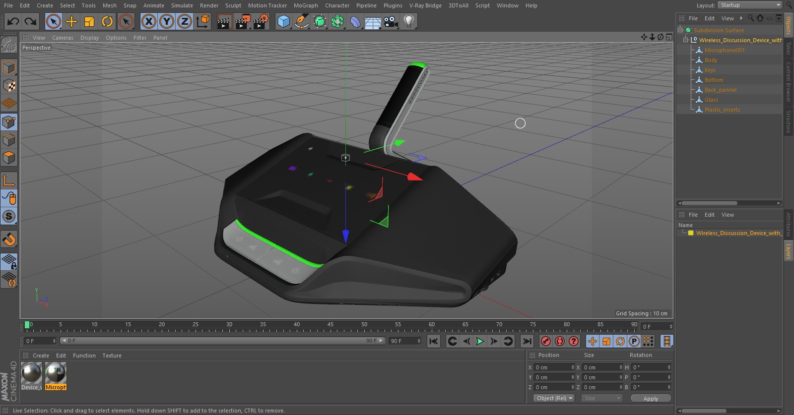 3D Wireless Discussion Device with Voting model