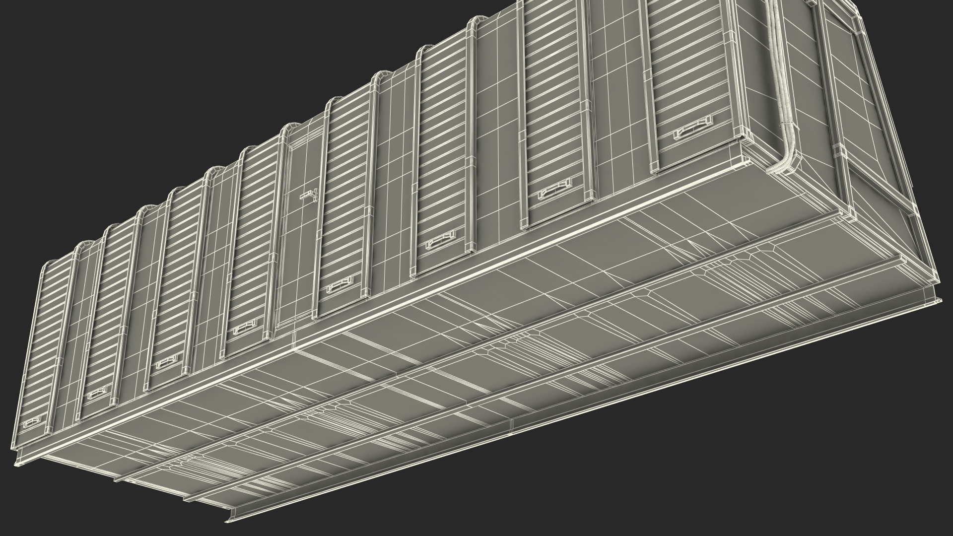 Greyhound Racing Starting Boxes 8 Doors 3D model