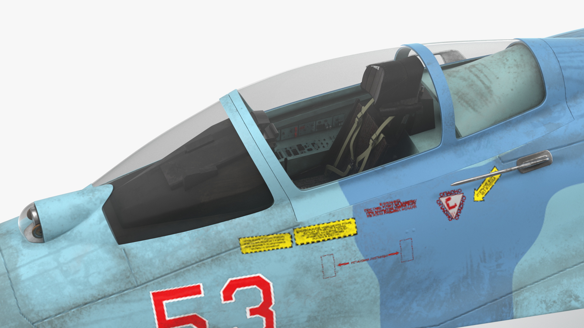 Su-27 Flanker Russian Fighter Aircraft Old Rigged 3D model