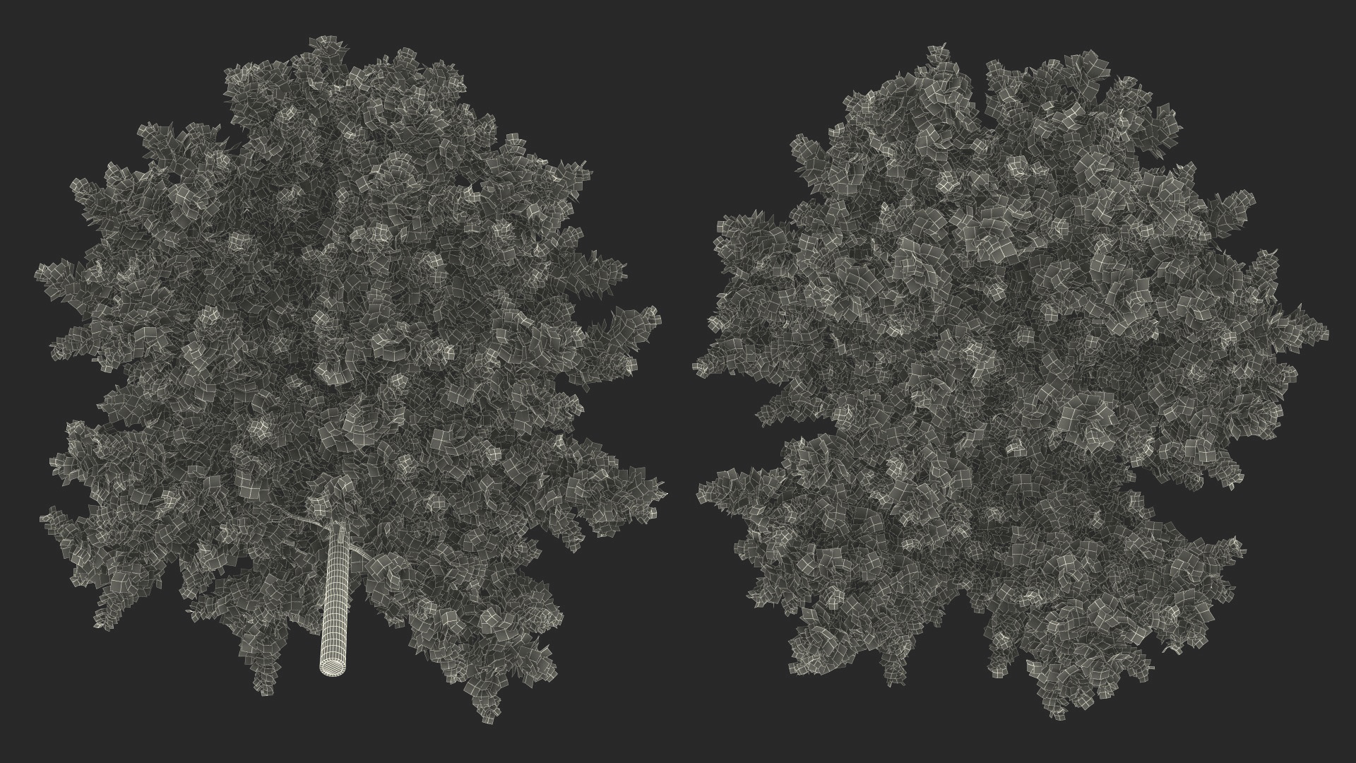 3D model Autumn Oak Tree