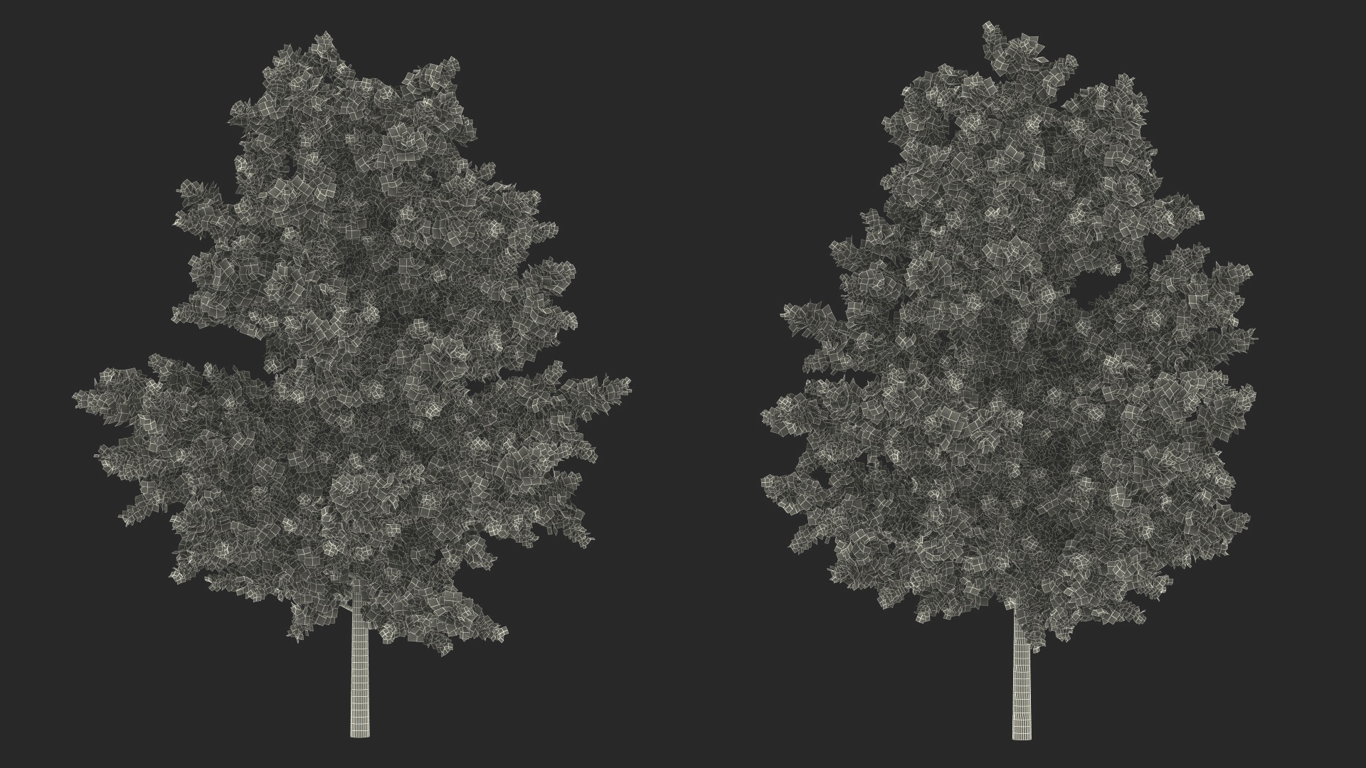 3D model Autumn Oak Tree