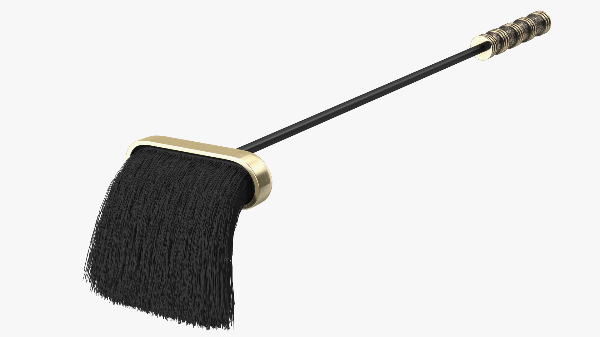 Fireplace Broom Fur 3D model