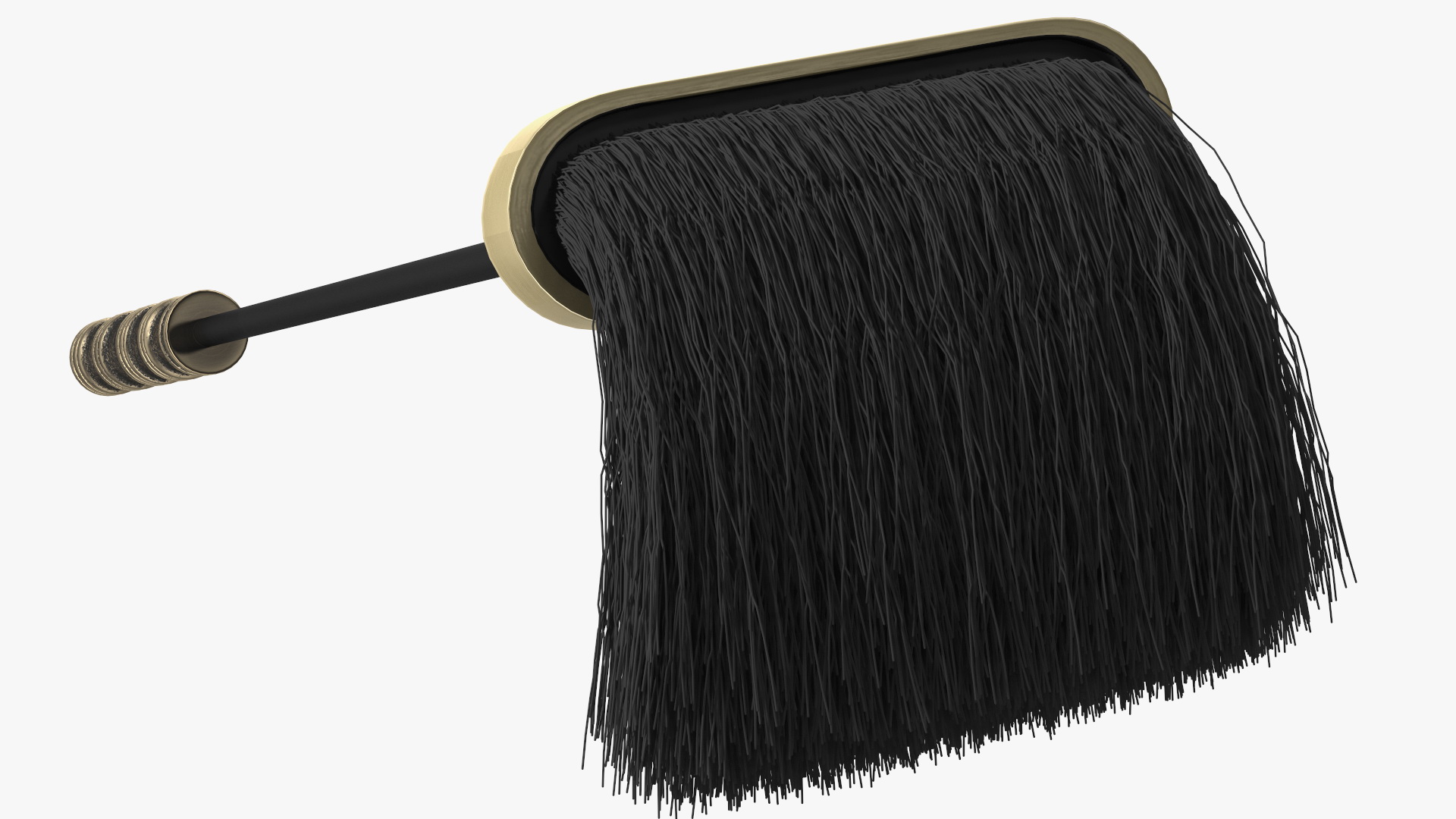 Fireplace Broom Fur 3D model