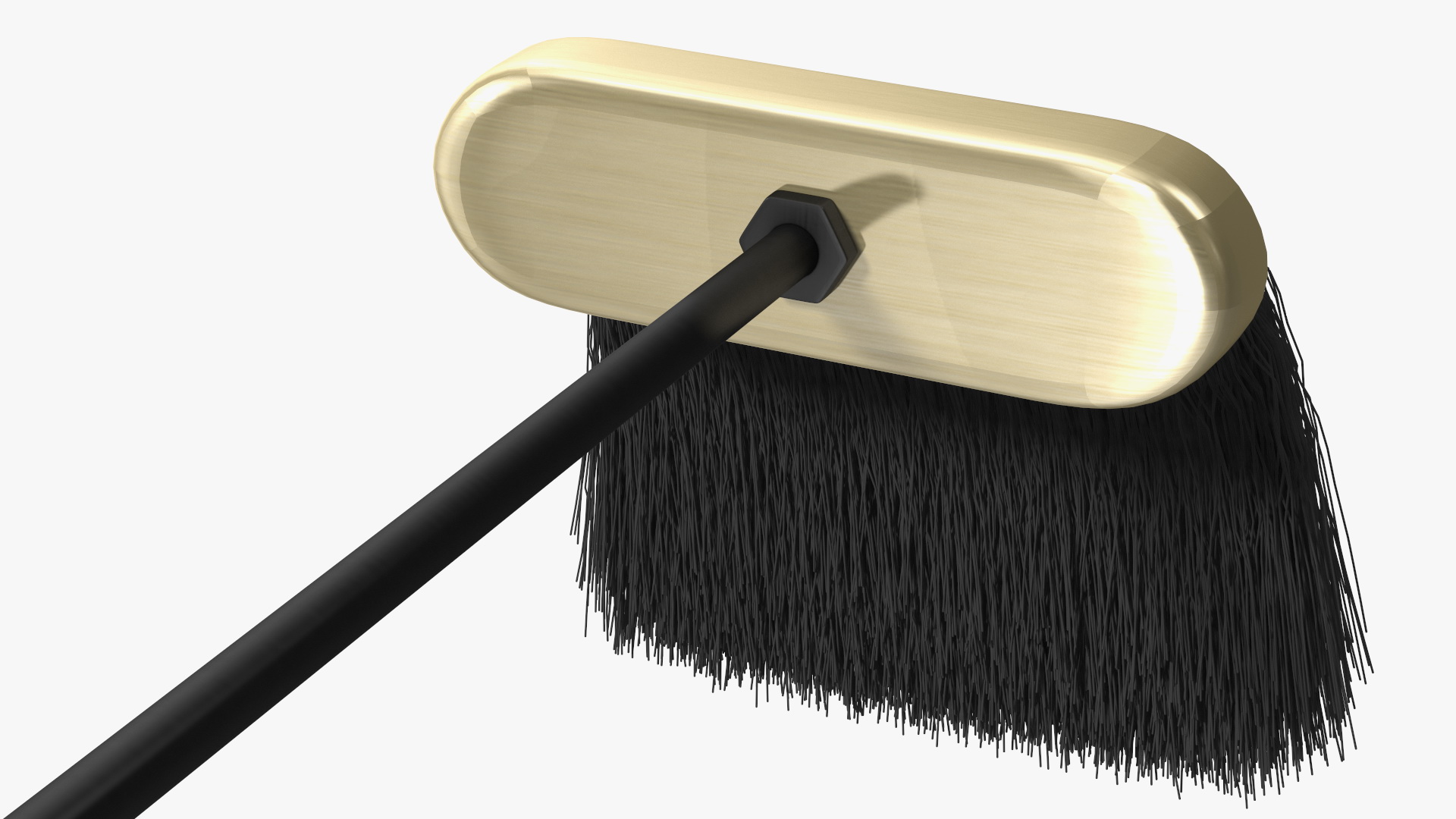 Fireplace Broom Fur 3D model