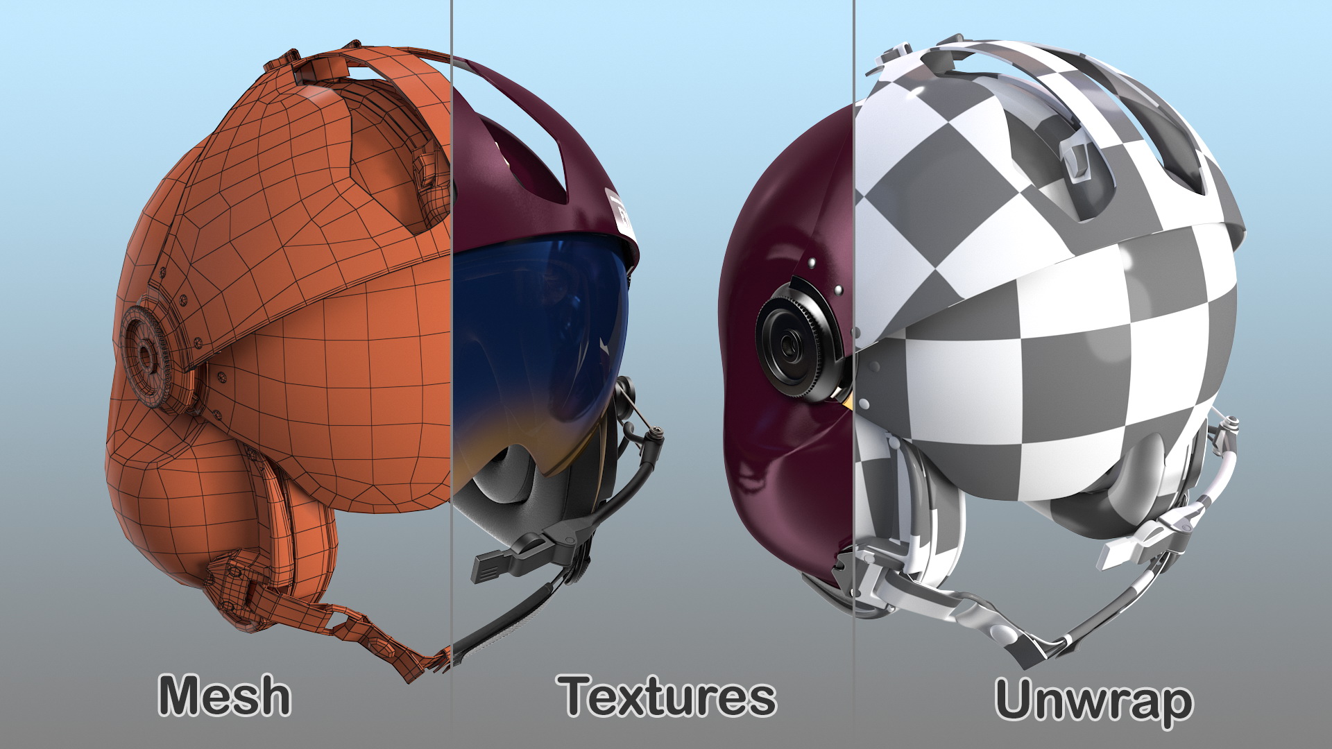 3D Helicopter Helmet Evolution 252