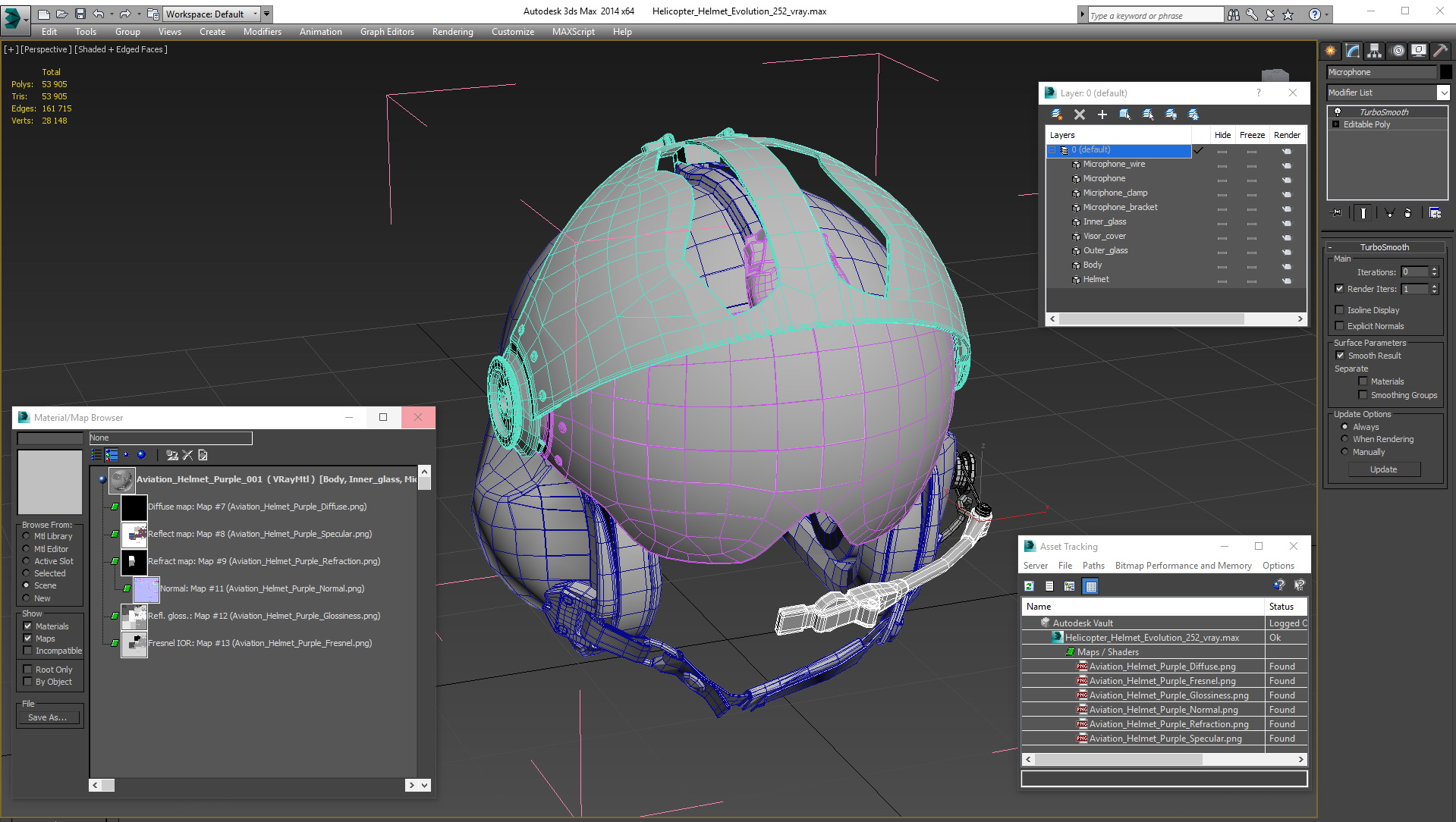 3D Helicopter Helmet Evolution 252