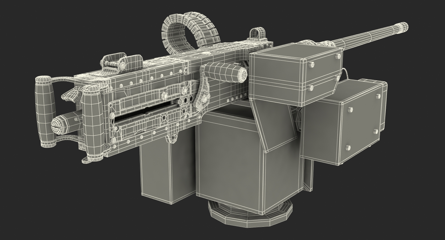 3D Browning  M2 50 Caliber model