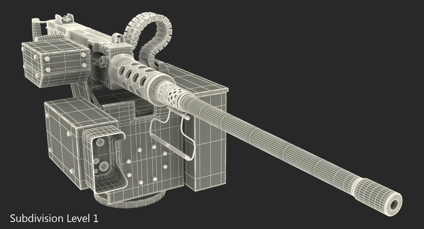 3D Browning  M2 50 Caliber model