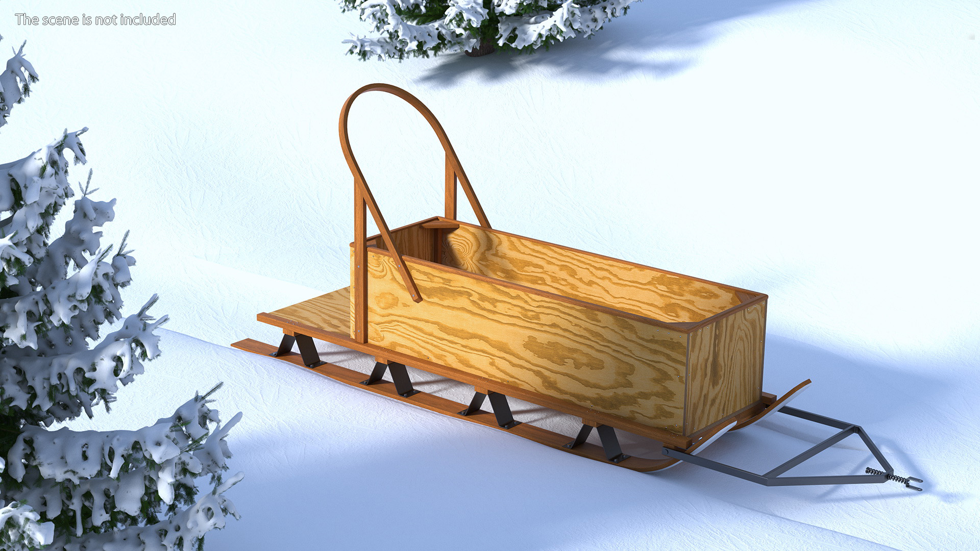 3D Box Freight Sled