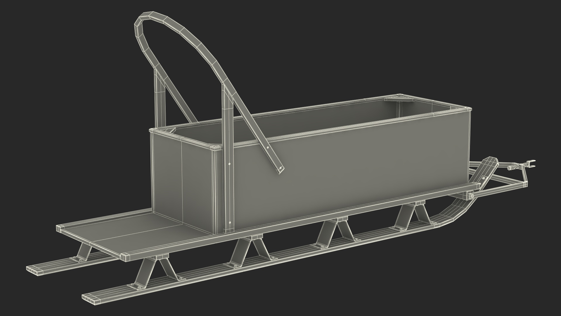 3D Box Freight Sled