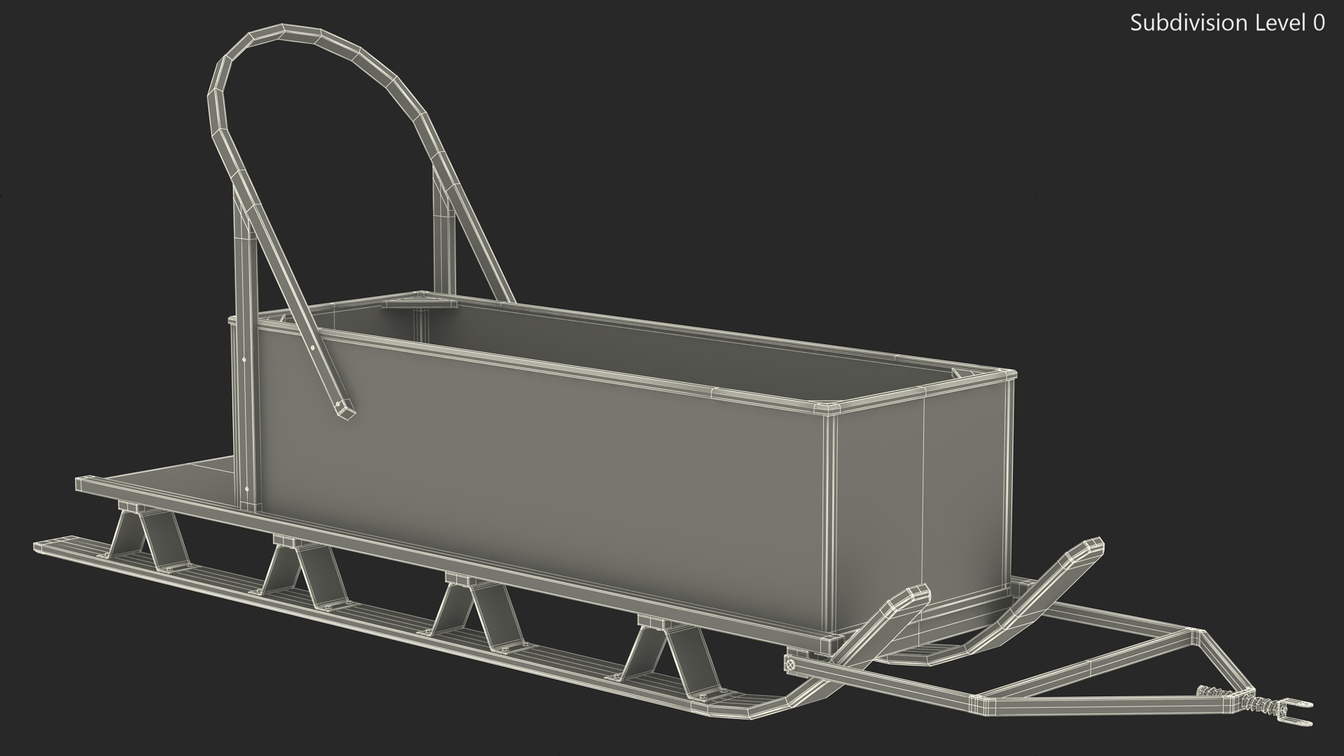 3D Box Freight Sled