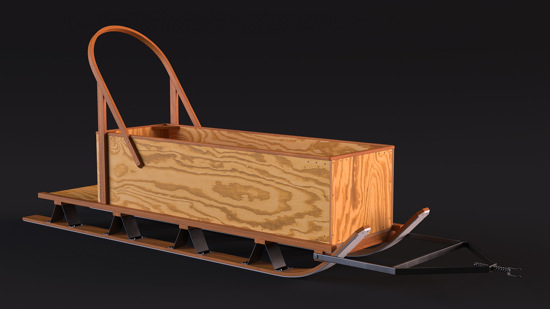 3D Box Freight Sled