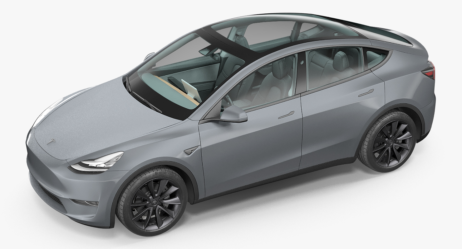 3D model Tesla Model Y Silver