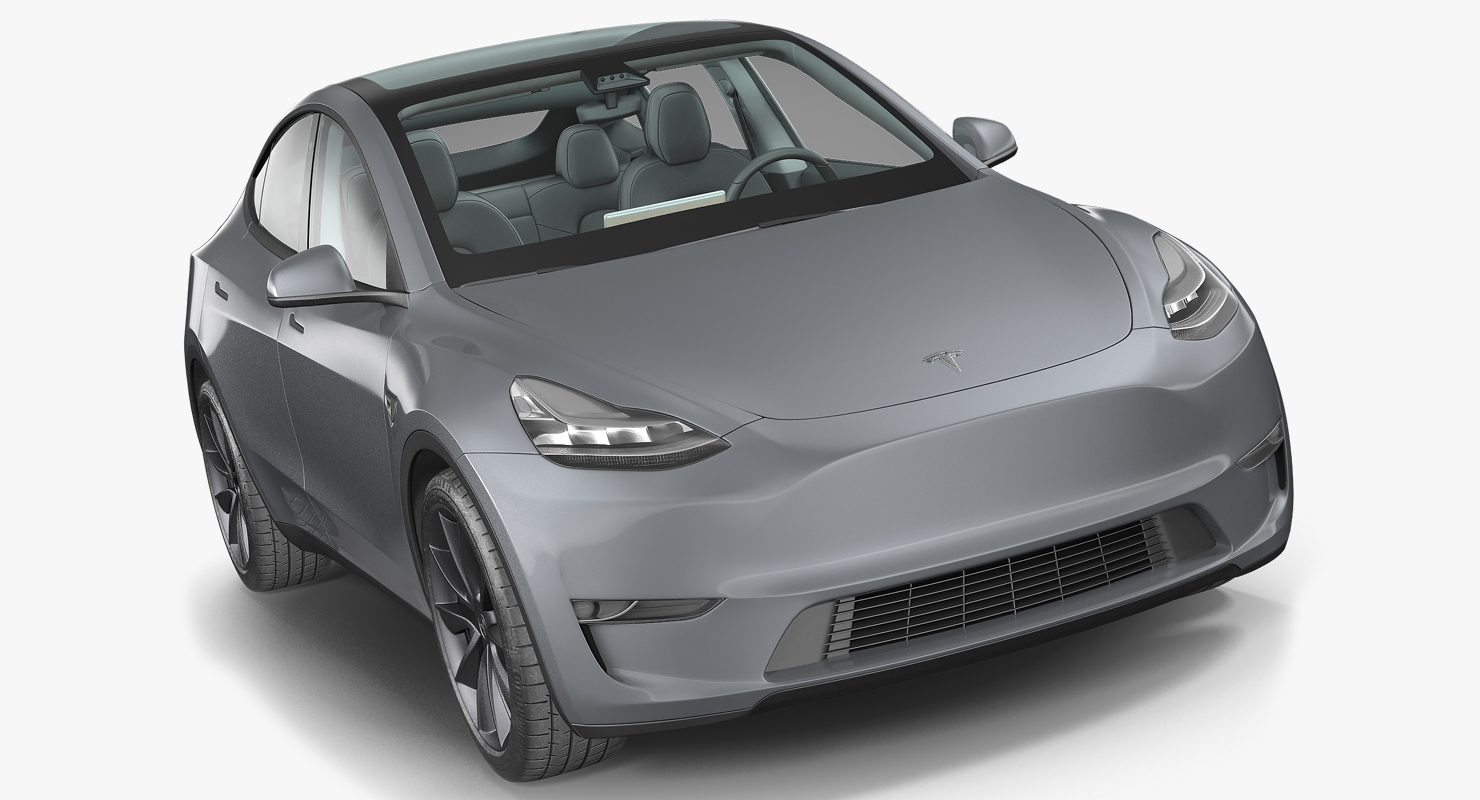 3D model Tesla Model Y Silver