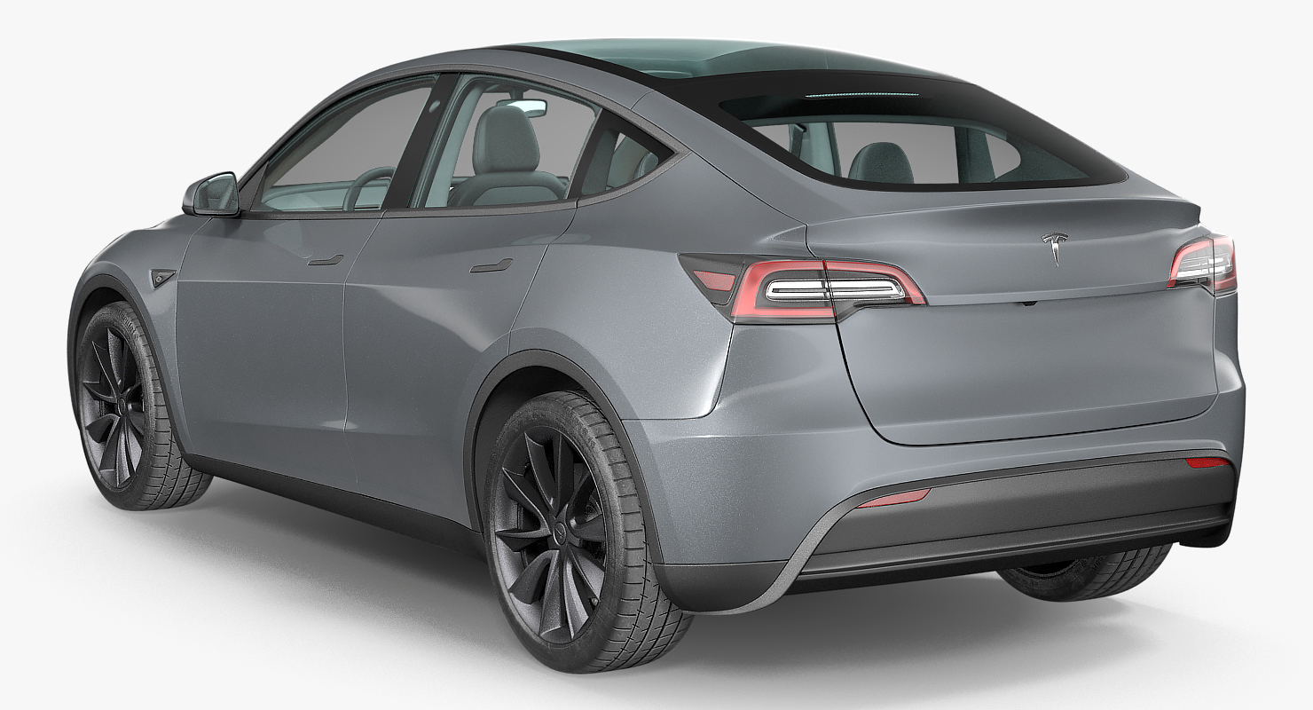 3D model Tesla Model Y Silver