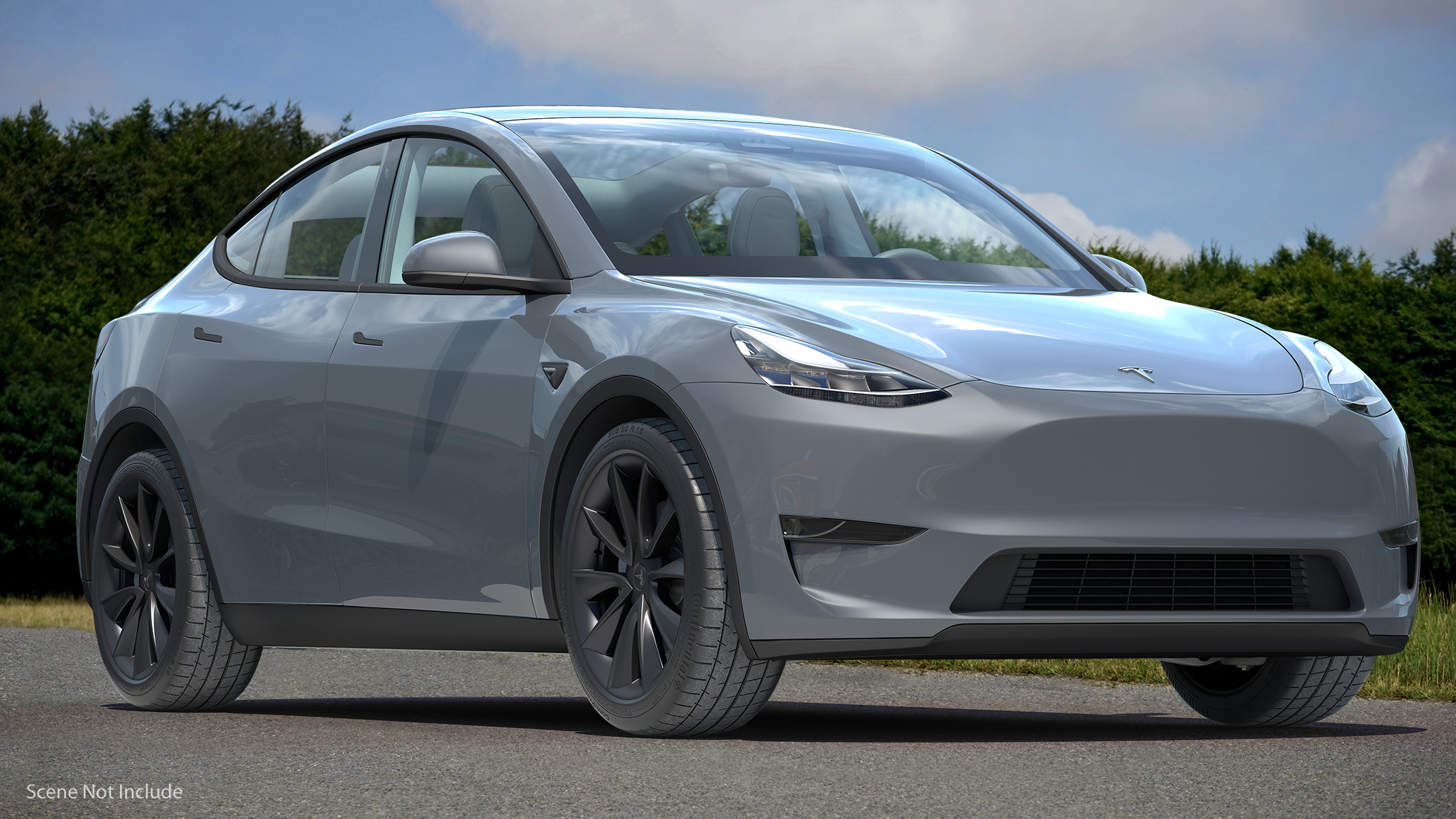 3D model Tesla Model Y Silver