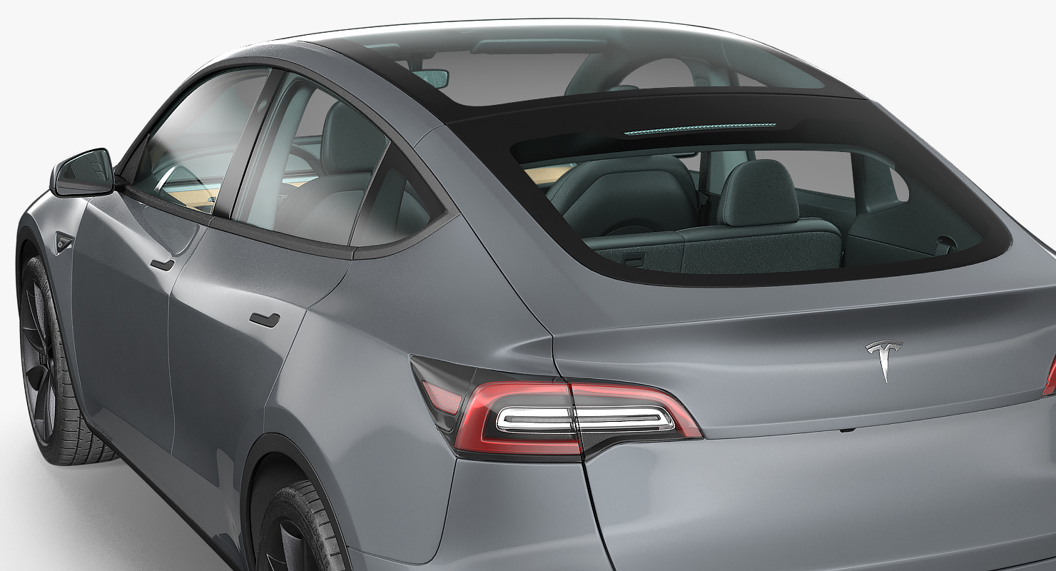 3D model Tesla Model Y Silver