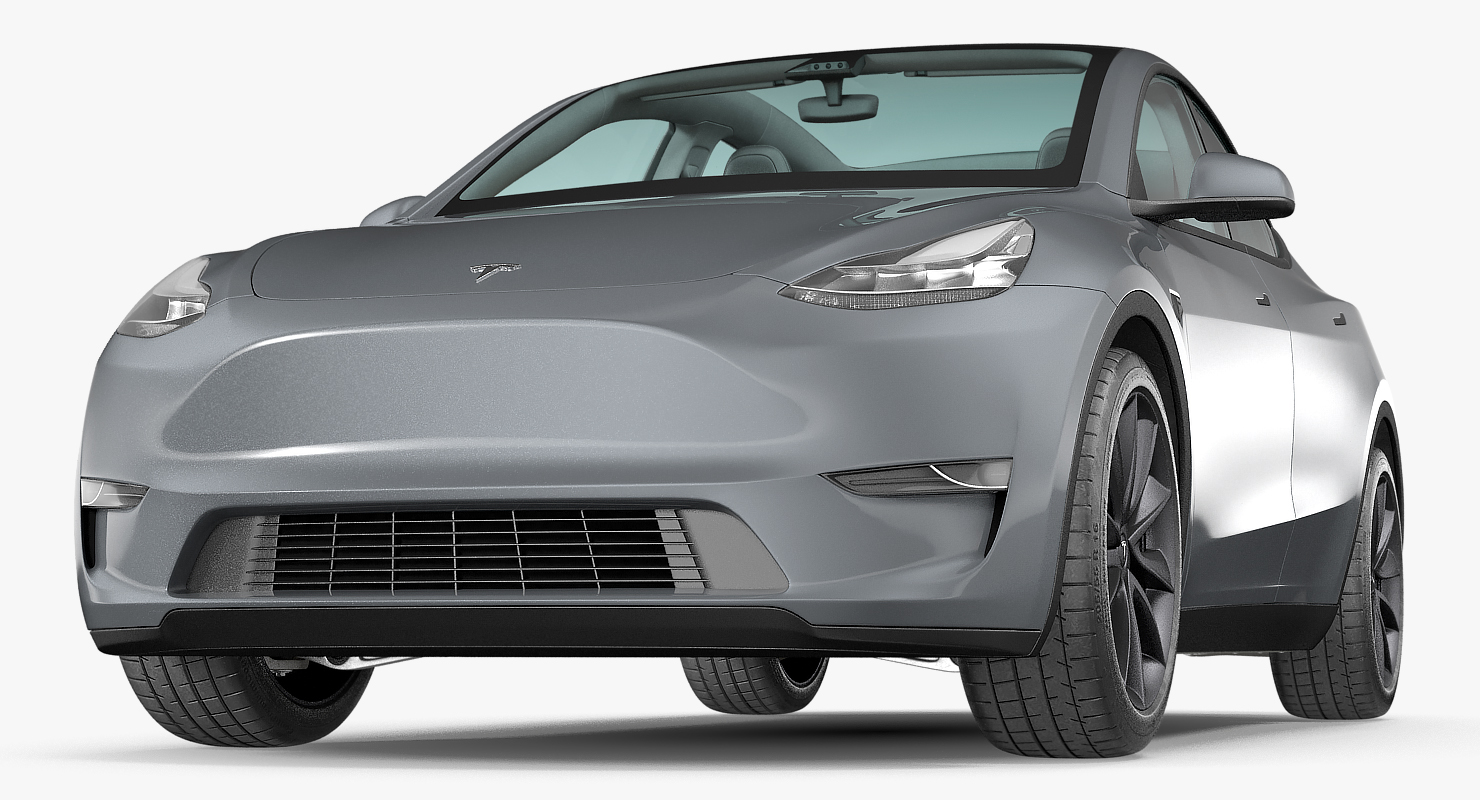 3D model Tesla Model Y Silver