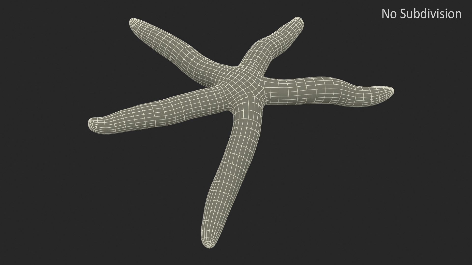 3D Blue Starfish model