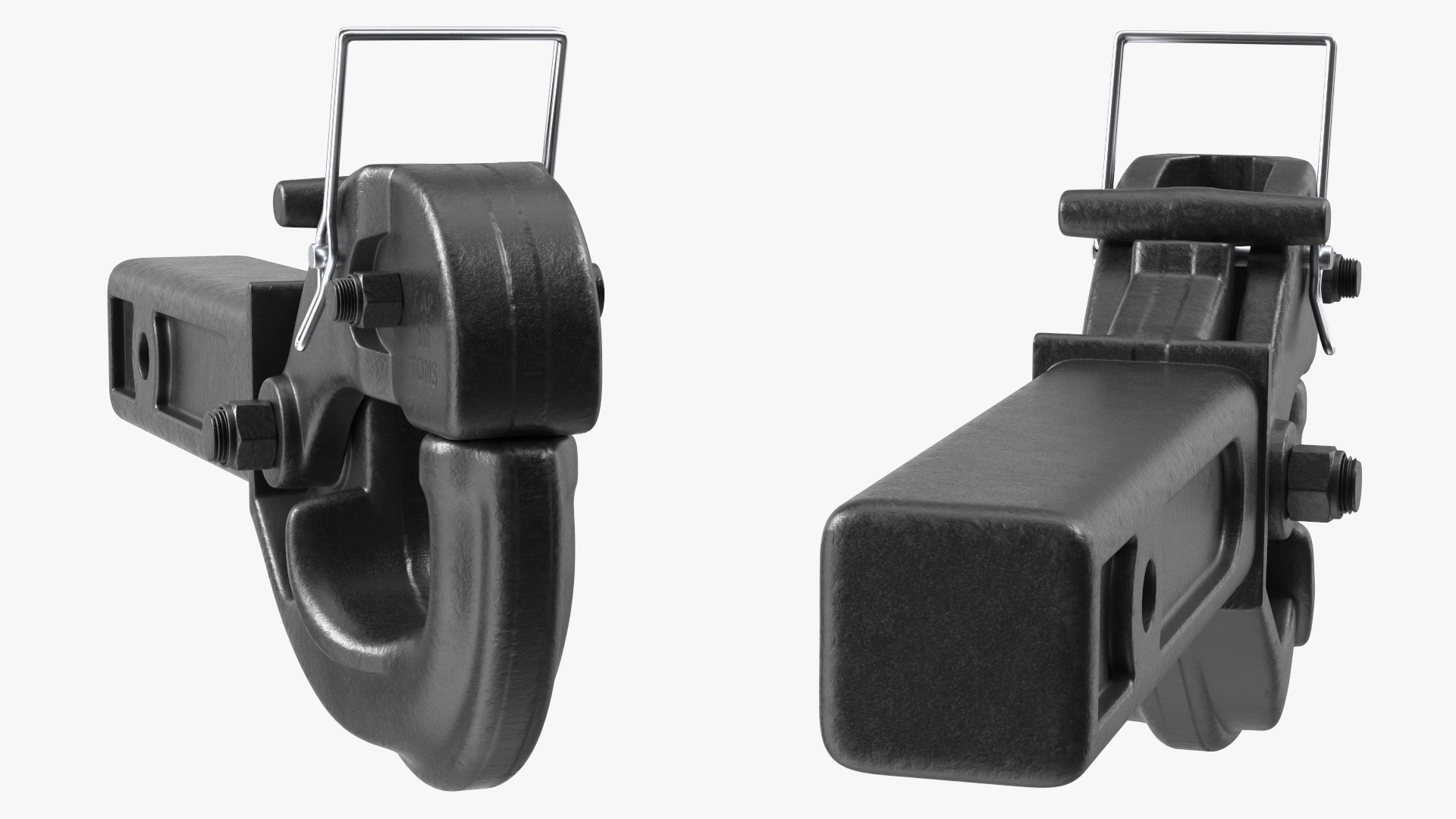 3D Truck Pintle Hook Hitch model