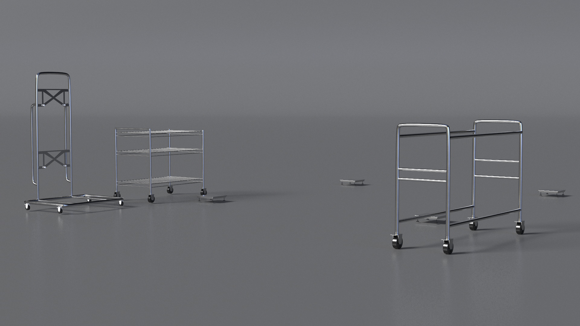 Pit Stop Wheel Cart 3D model